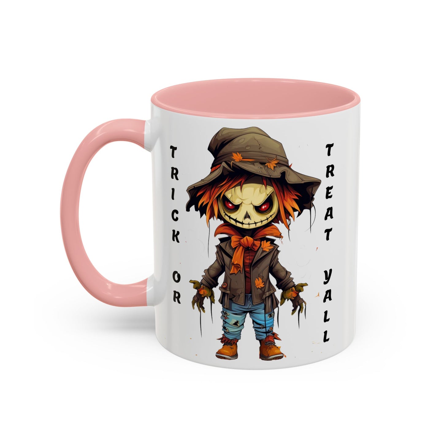 Trick or Treat Yall - Accent Coffee Mug (11, 15oz) - Halloween