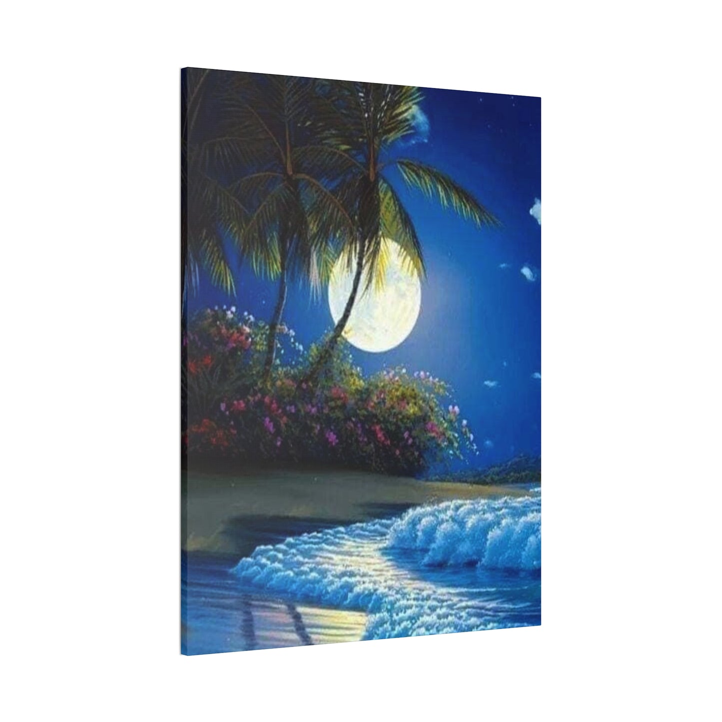 Desert Island Moon Light - Canvas Stretched, 0.75"