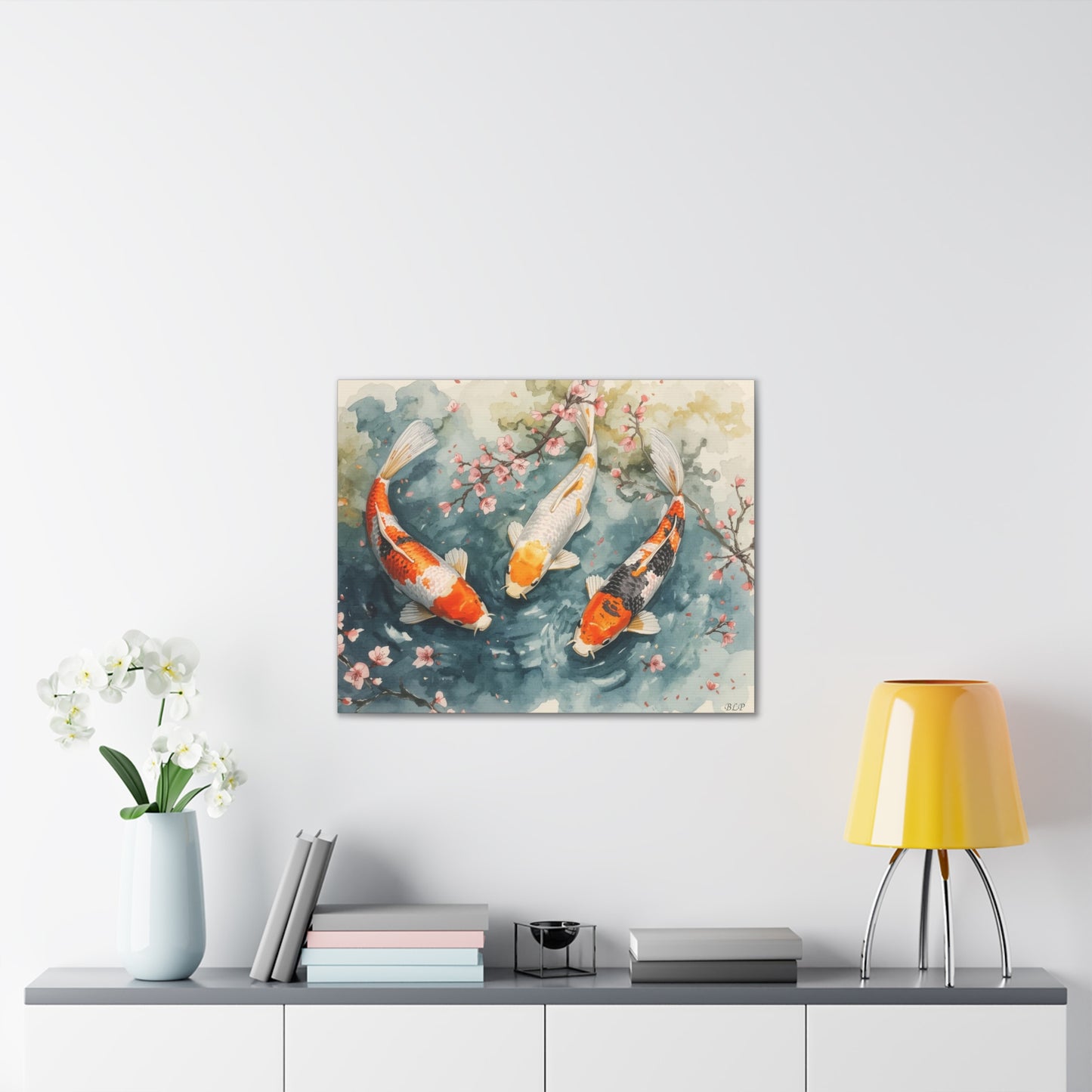 Three KOI - Canvas Stretched, 0.75" - 2026 Wall Art - Animals