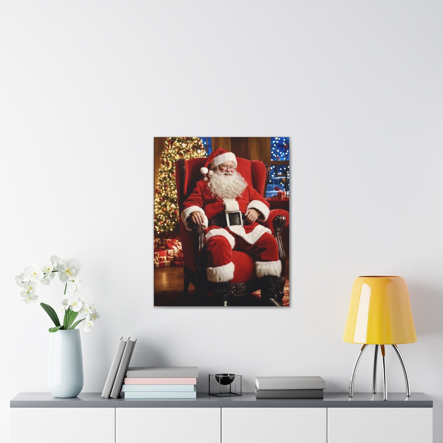 Santa - Canvas Stretched, 0.75" - Christmas