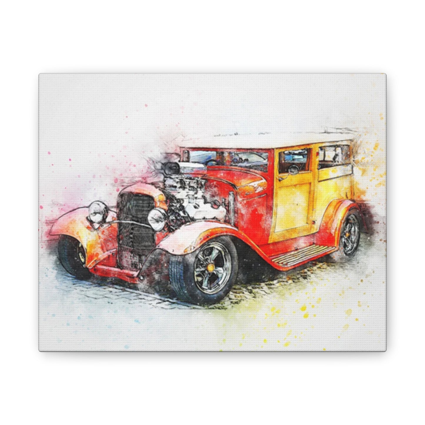 Hot Rod - Canvas Stretched, 0.75" - Father's Day