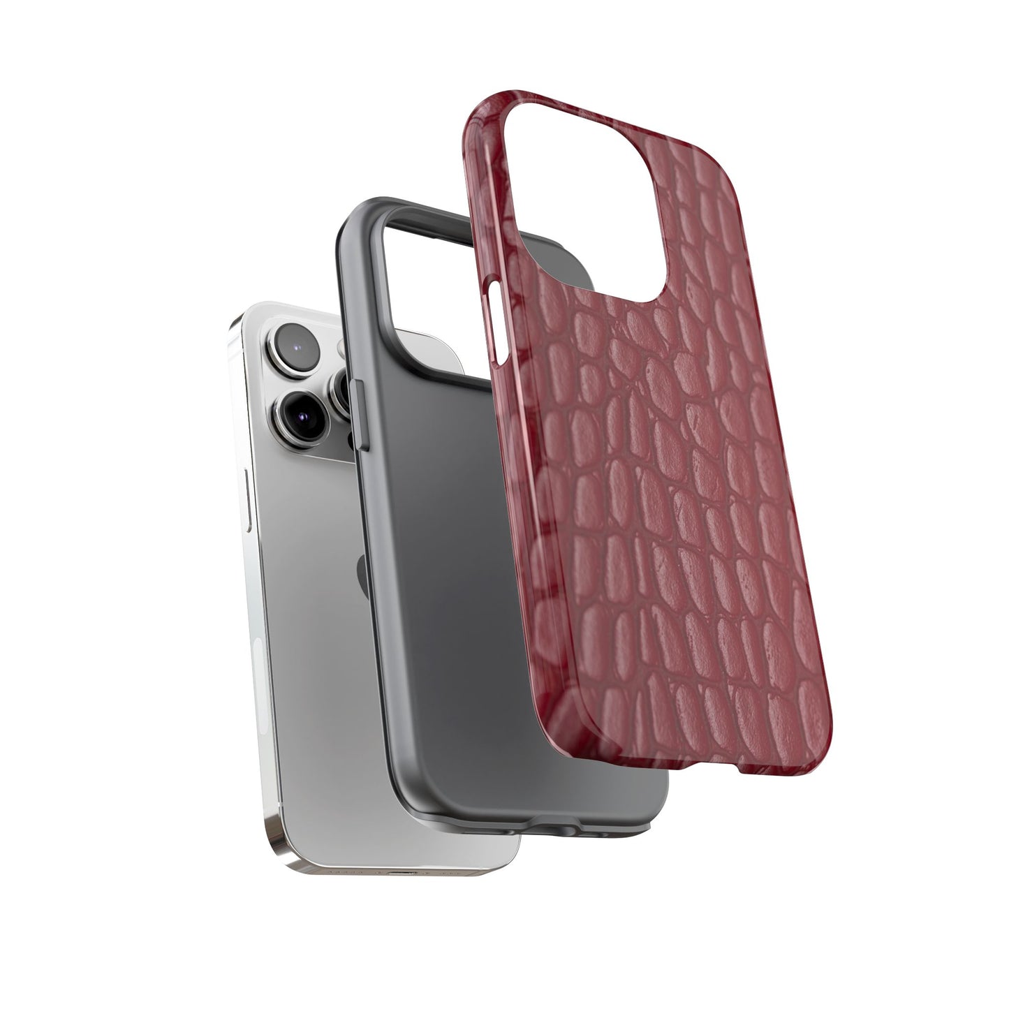 Red Leather - Tough Cases - Whimsical Phone Cases