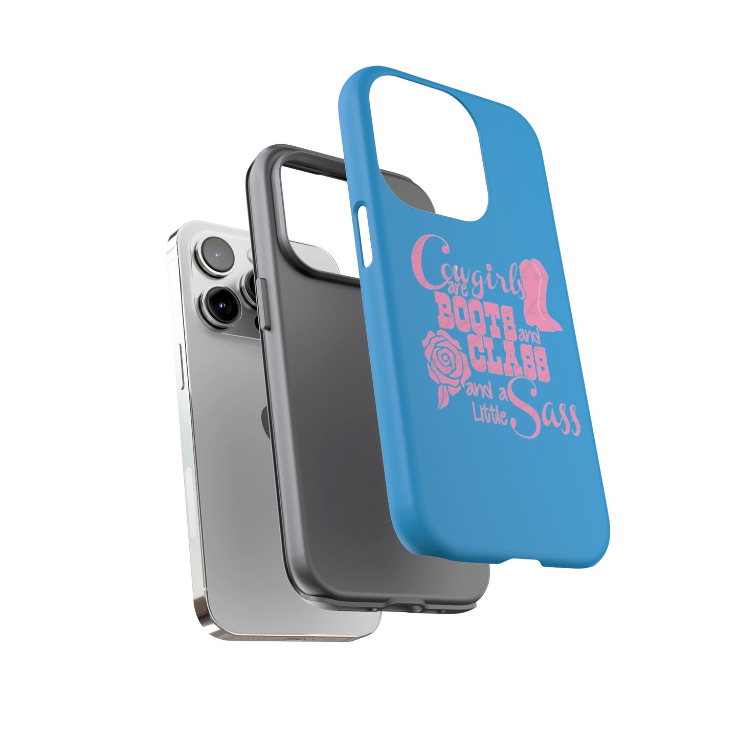 CowGirls are Boots -Tough Whimsical Phone Cases