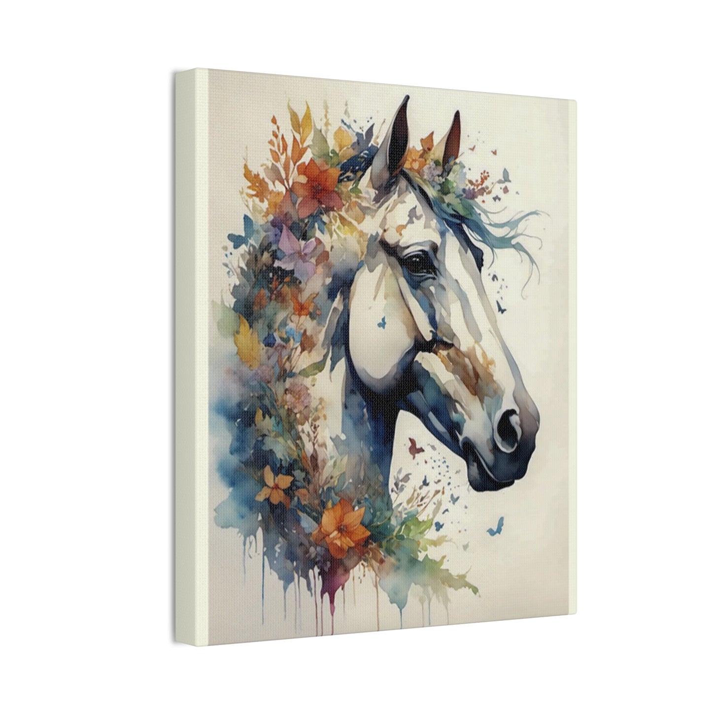 Horse Water Colored - Canvas Stretched, 0.75"