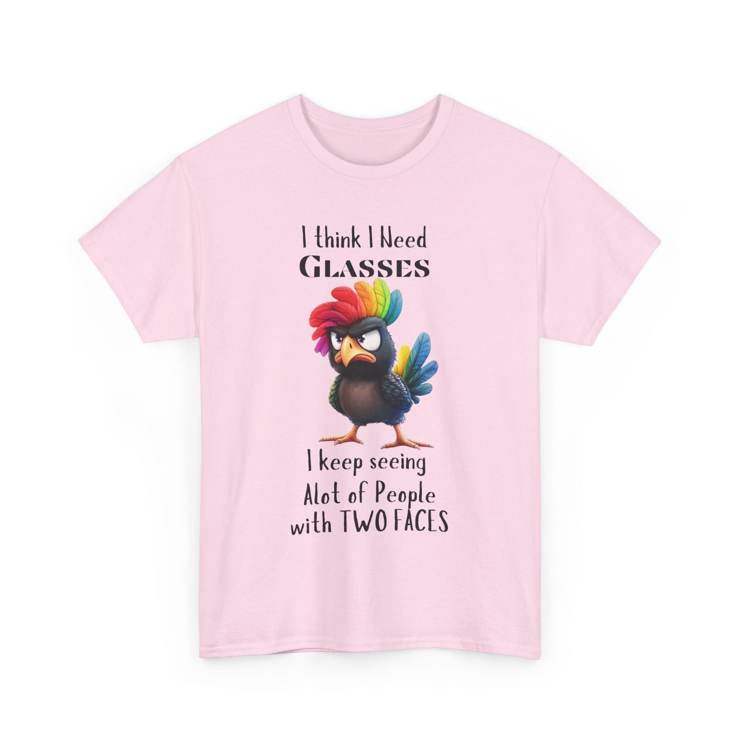 Two Faces - Funny Unisex Heavy Cotton T-shirt