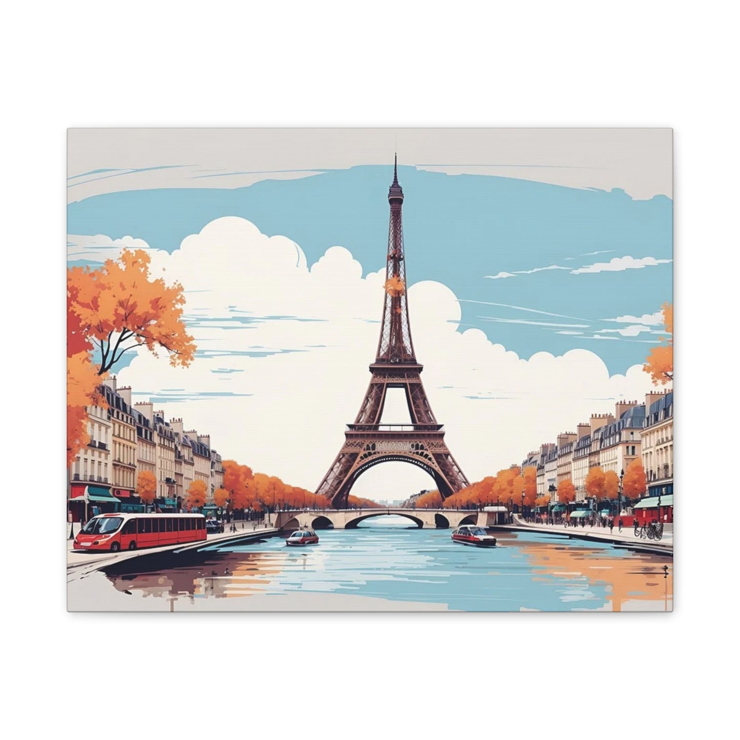 Eiffel Tower - Canvas Stretched, 0.75"