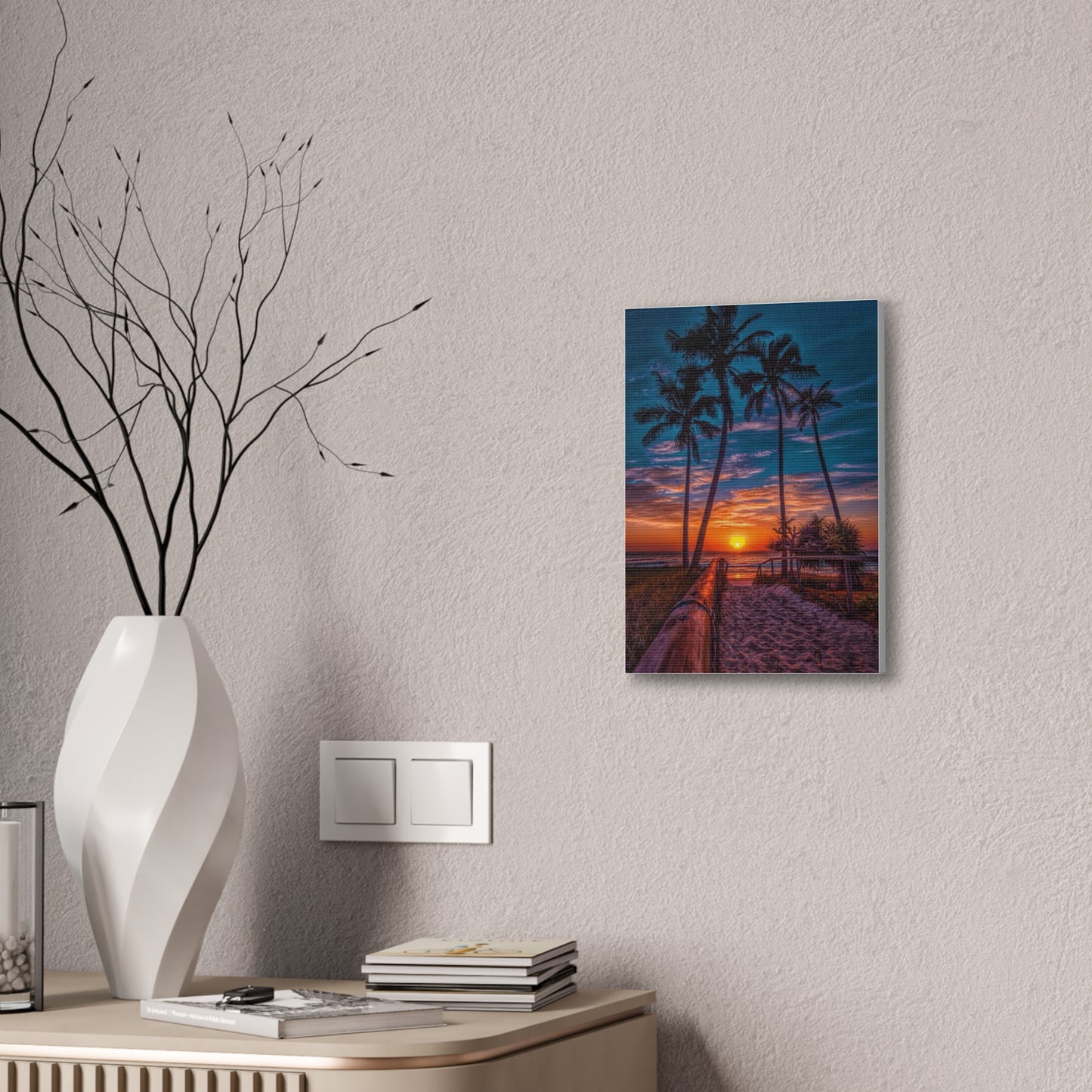 Sunset Palms - Canvas Stretched, 0.75"