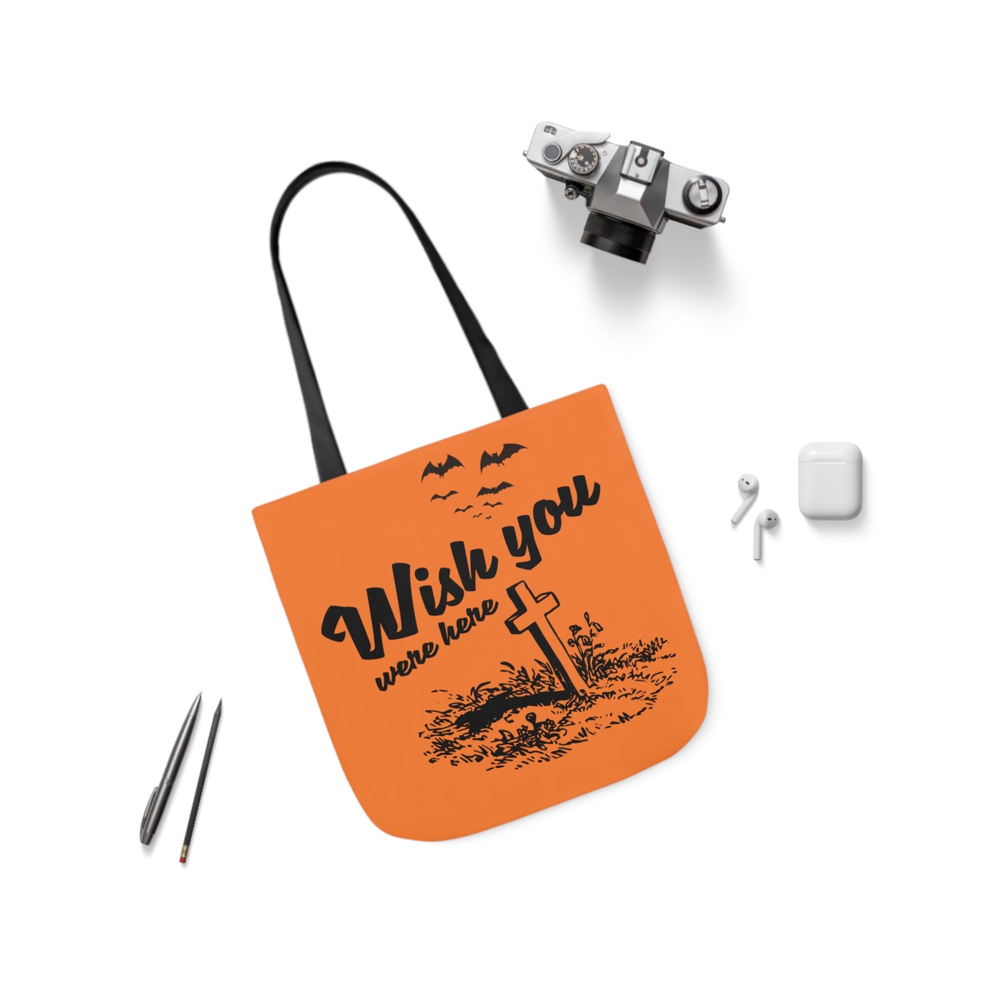 Wish you were here - Canvas Tote Bag, 5-Color Straps - Halloween