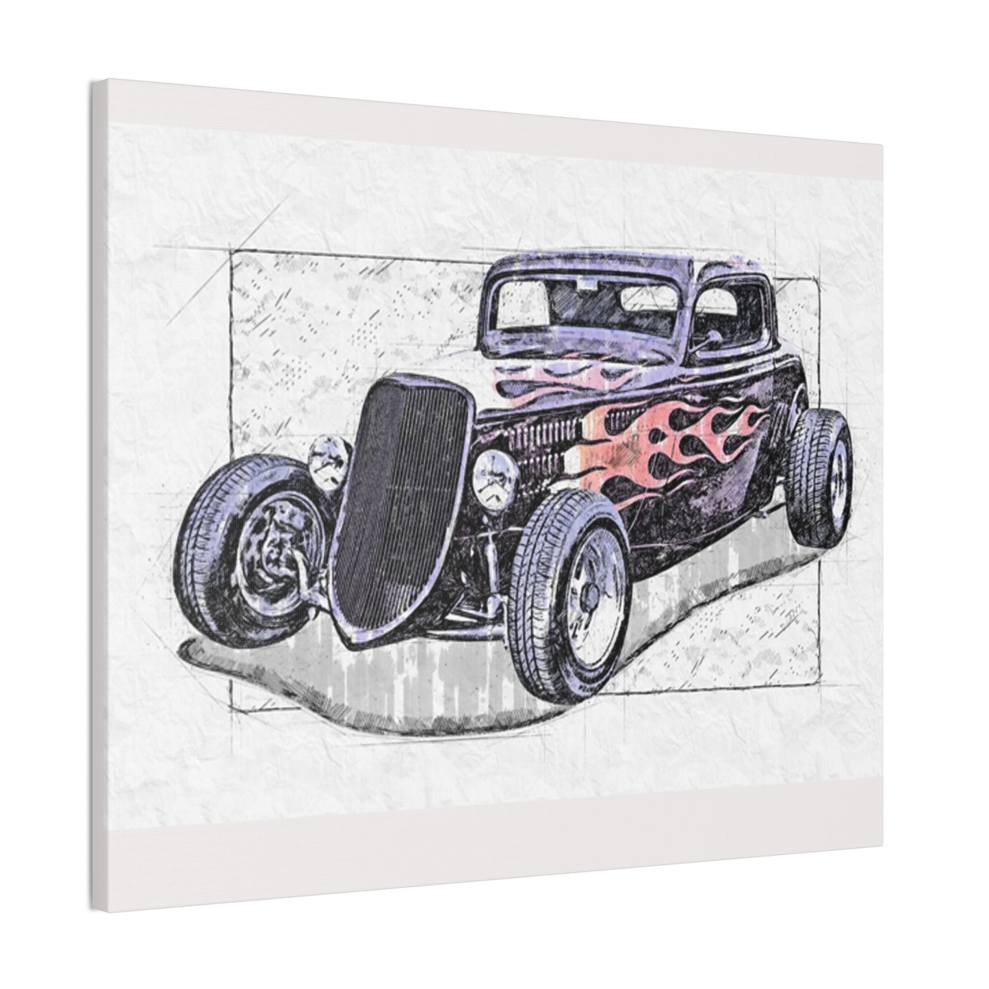 Hot Rod 1 - Canvas Stretched, 0.75" - Father's Day