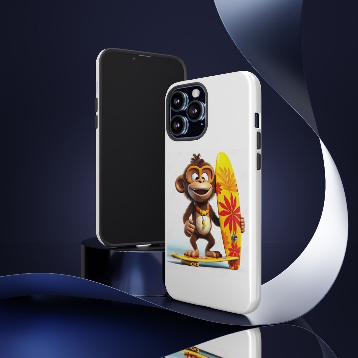 Surfer Monkey -Tough Whimsical Phone Cases