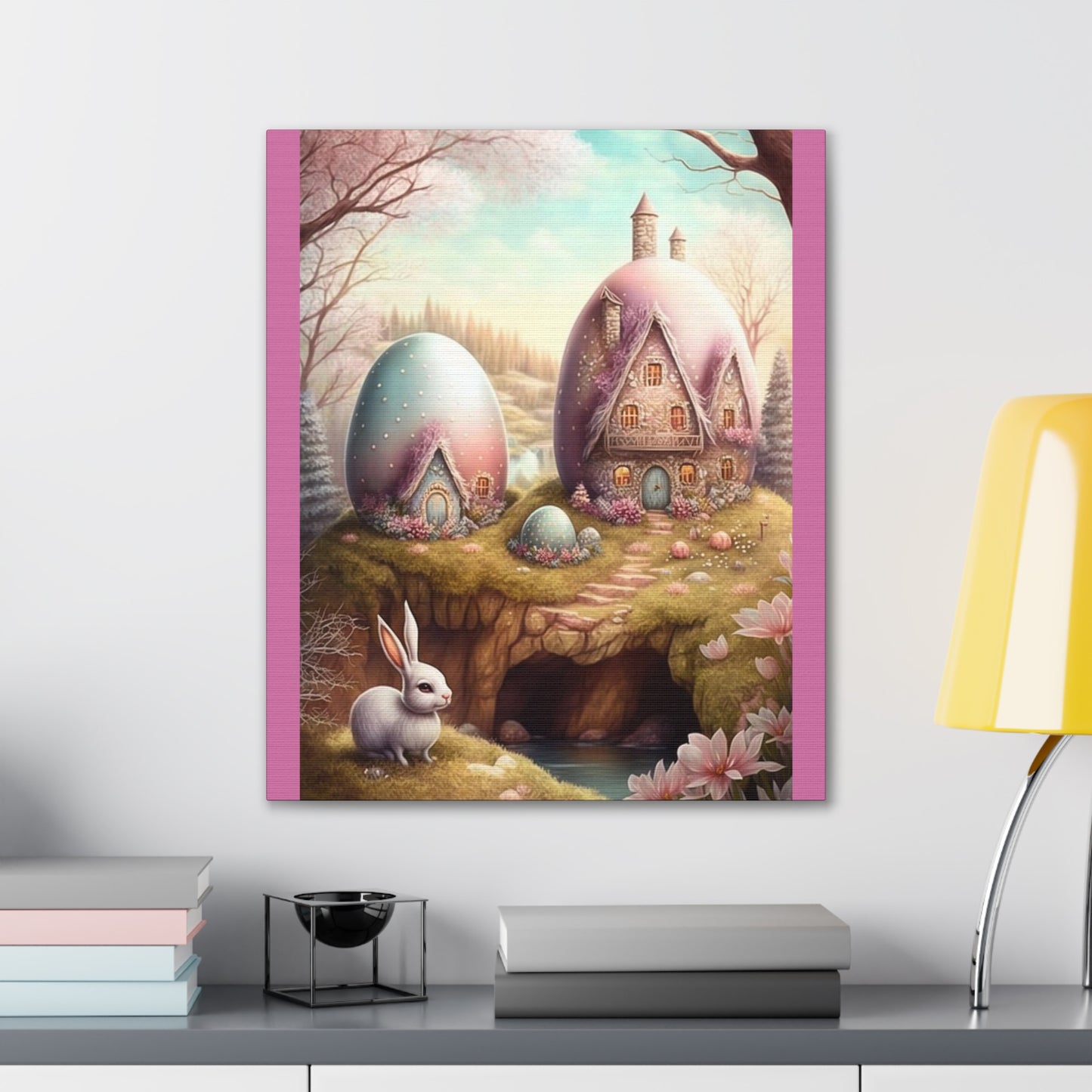 Bunny Hut - Canvas Stretched, 0.75" - Easter