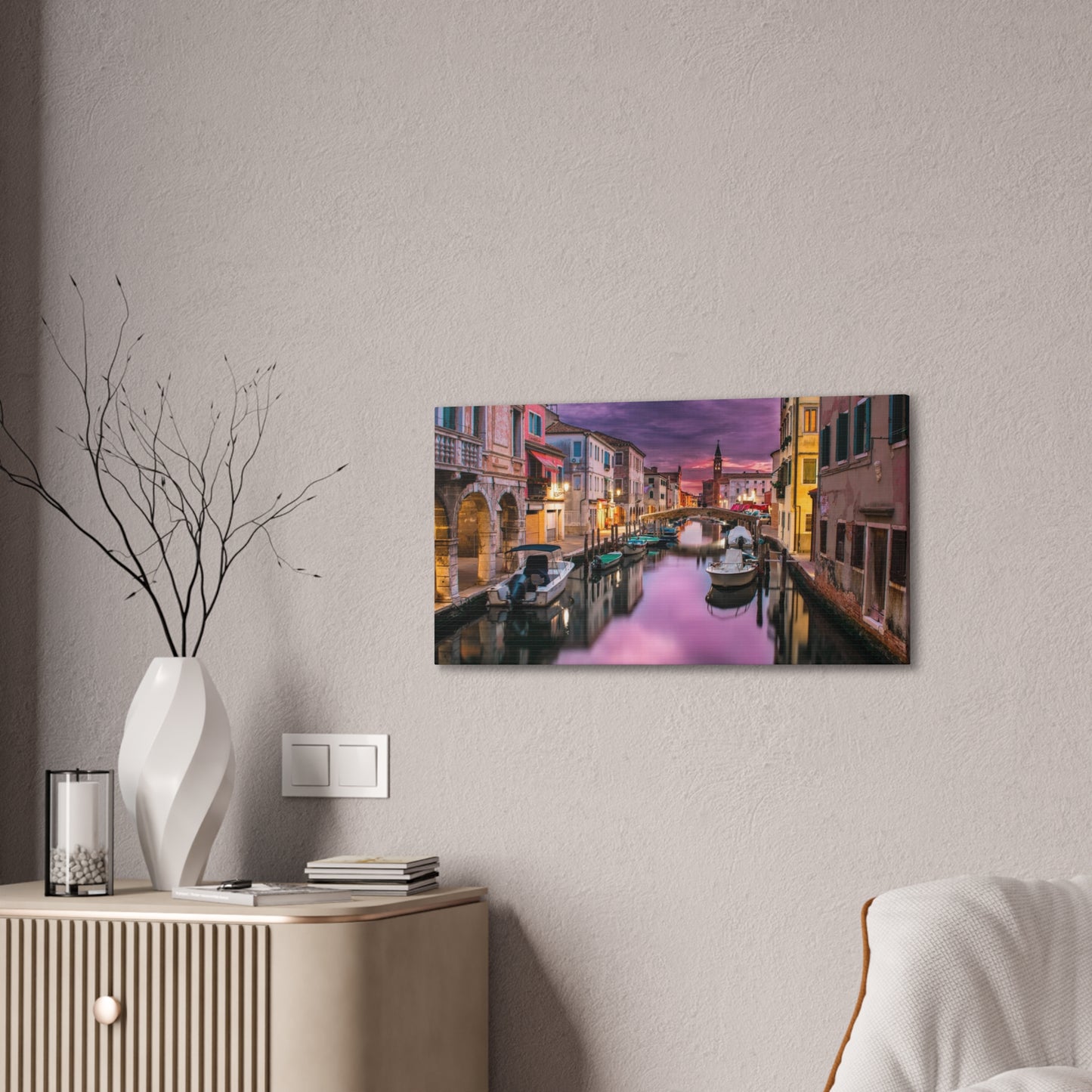 Venice Canal - Canvas Stretched, 0.75"