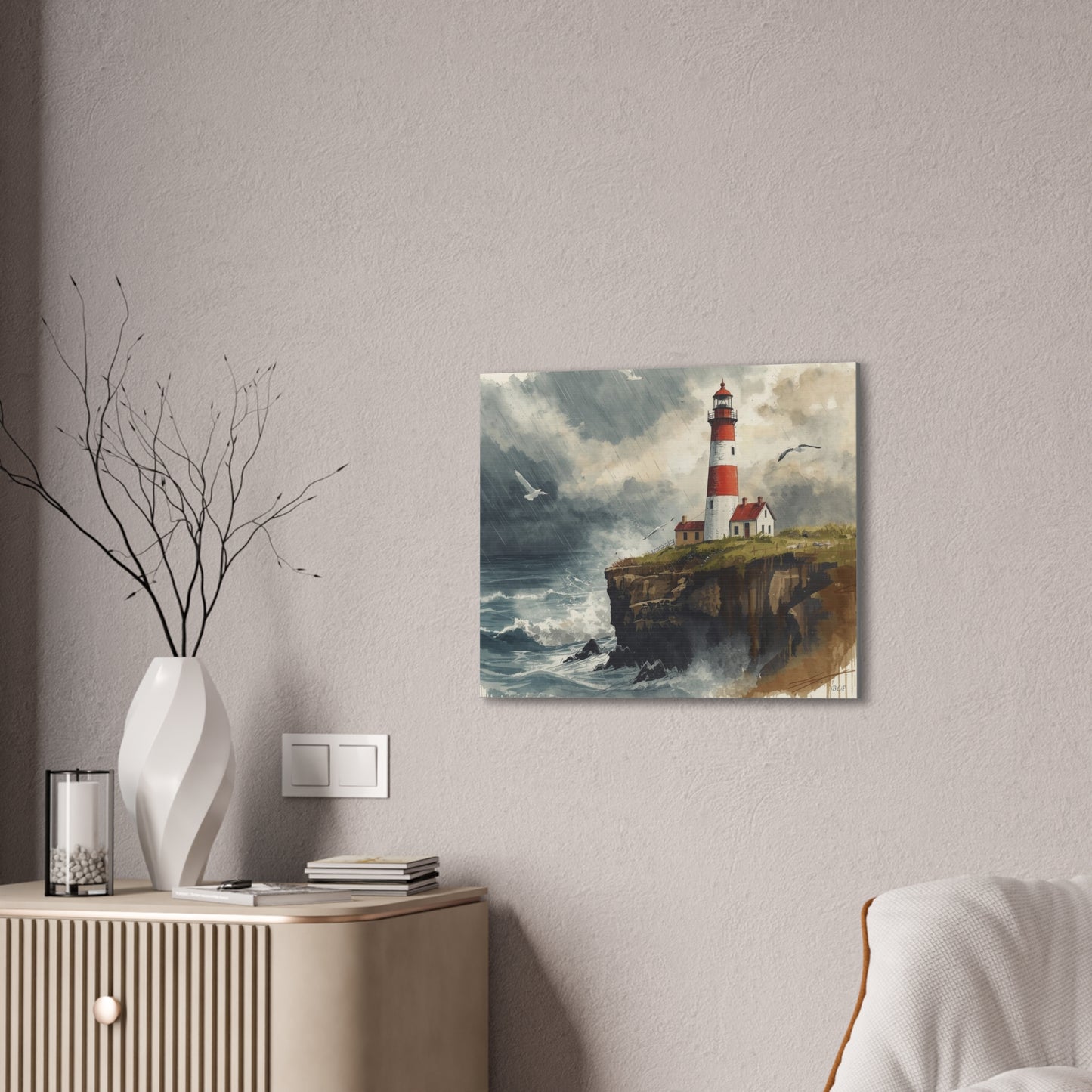 North Coast Light House - Canvas Stretched, 0.75" - 2026 Wall Art Places