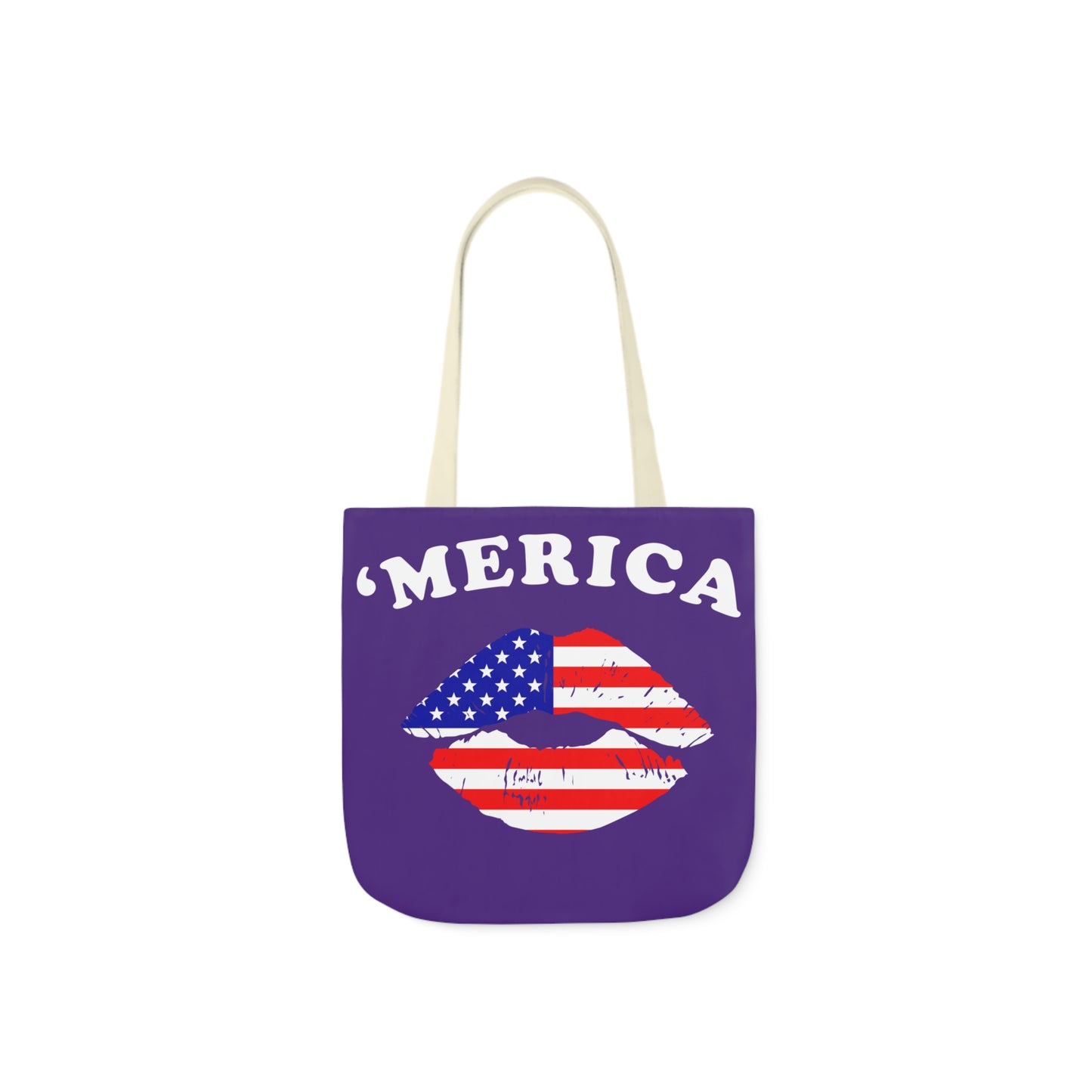 America - Canvas Tote Bag, 5-Color Straps