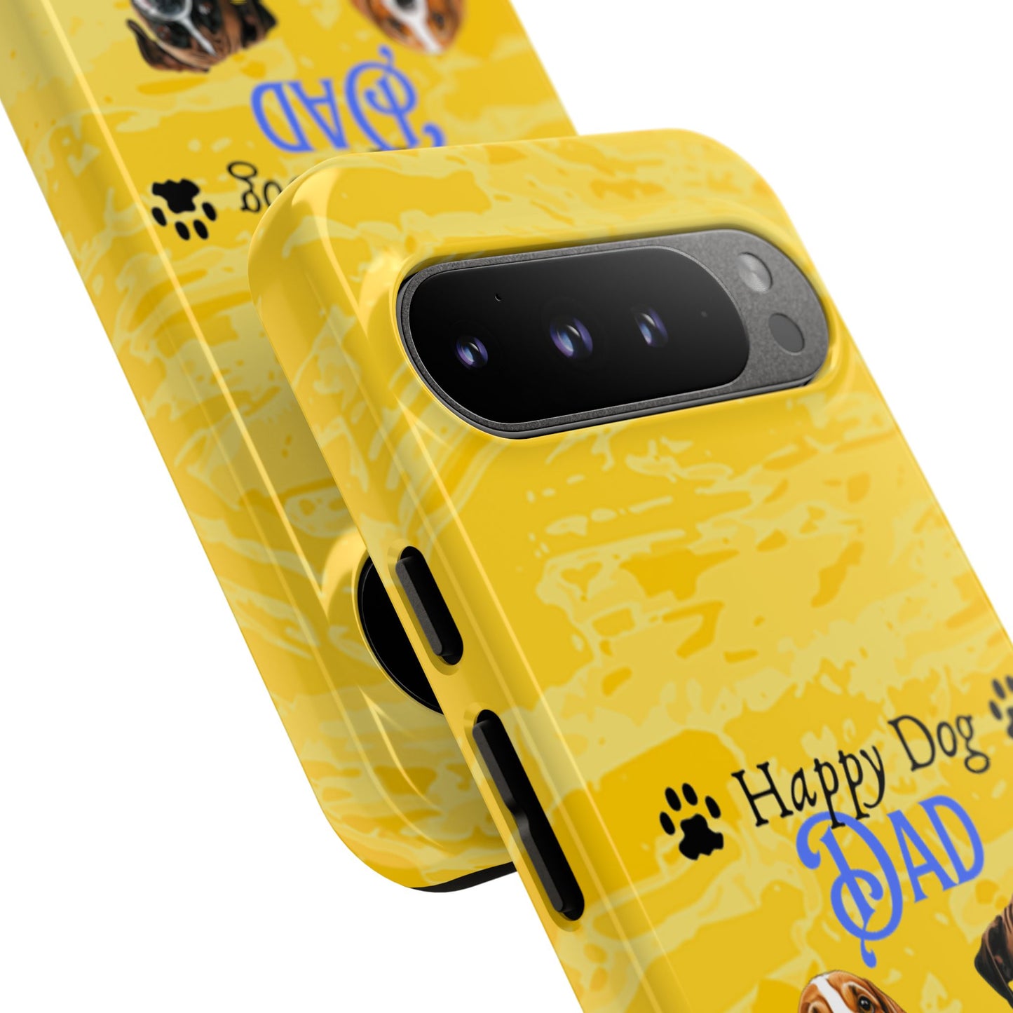 Happy Dog Dad - Personalized - Whimsical Phone Cases - Father's Day