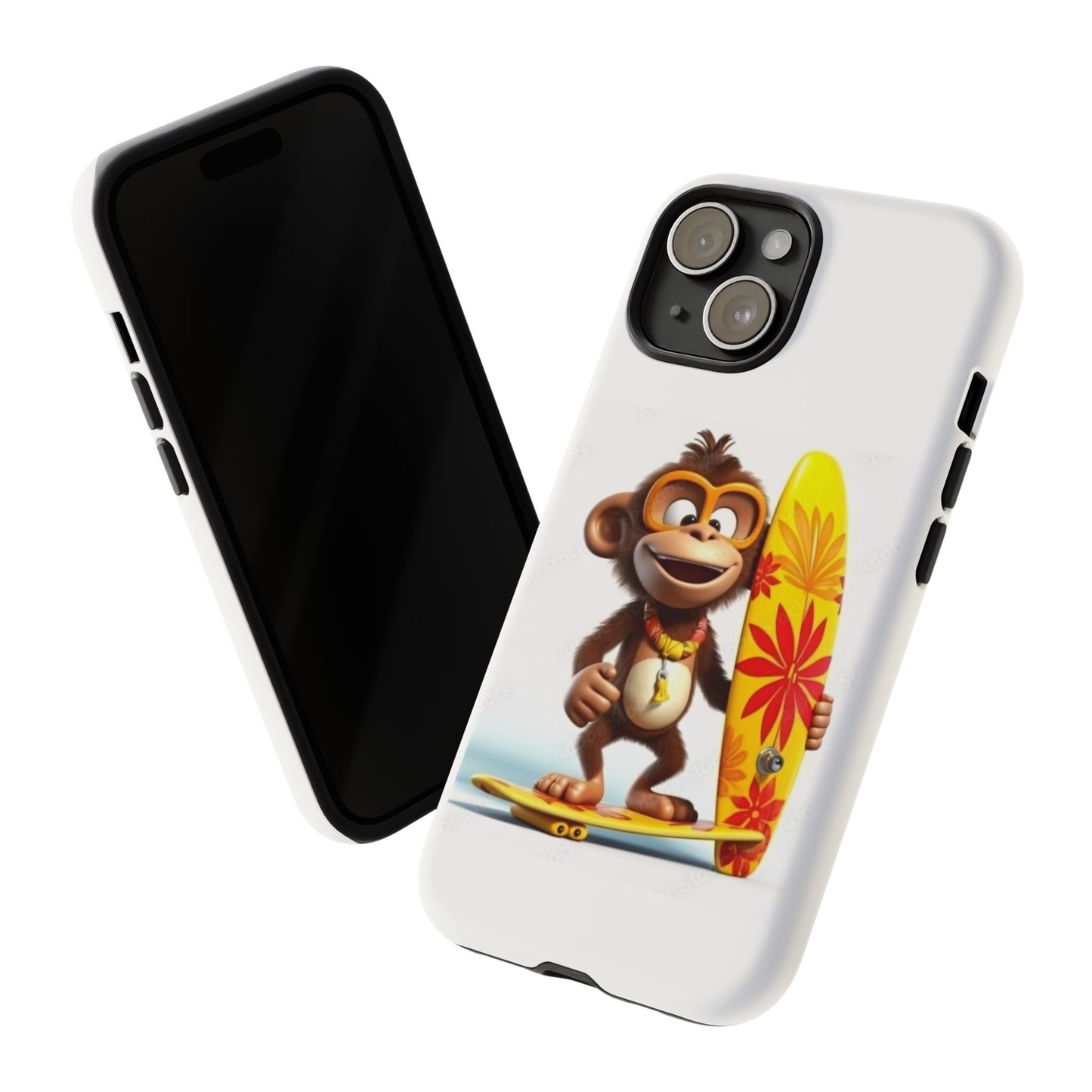 Surfer Monkey -Tough Whimsical Phone Cases