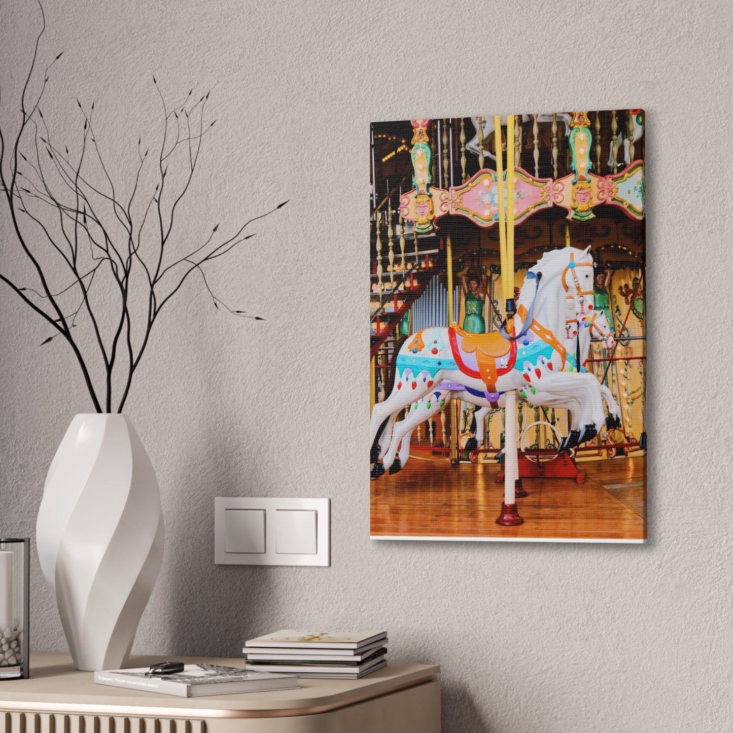 Carousel Horses - Canvas Stretched, 0.75"