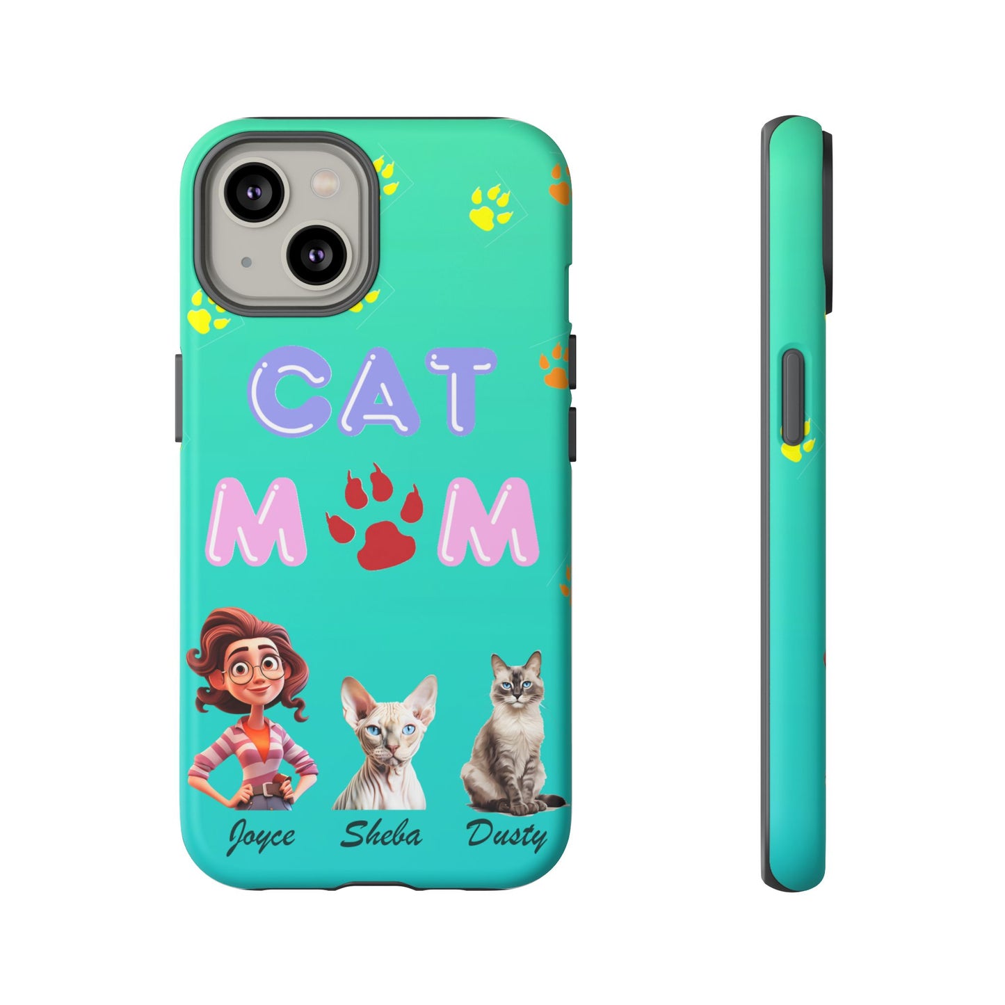 Cat Mom - Tough Cases - Mother's Day - Whimsical