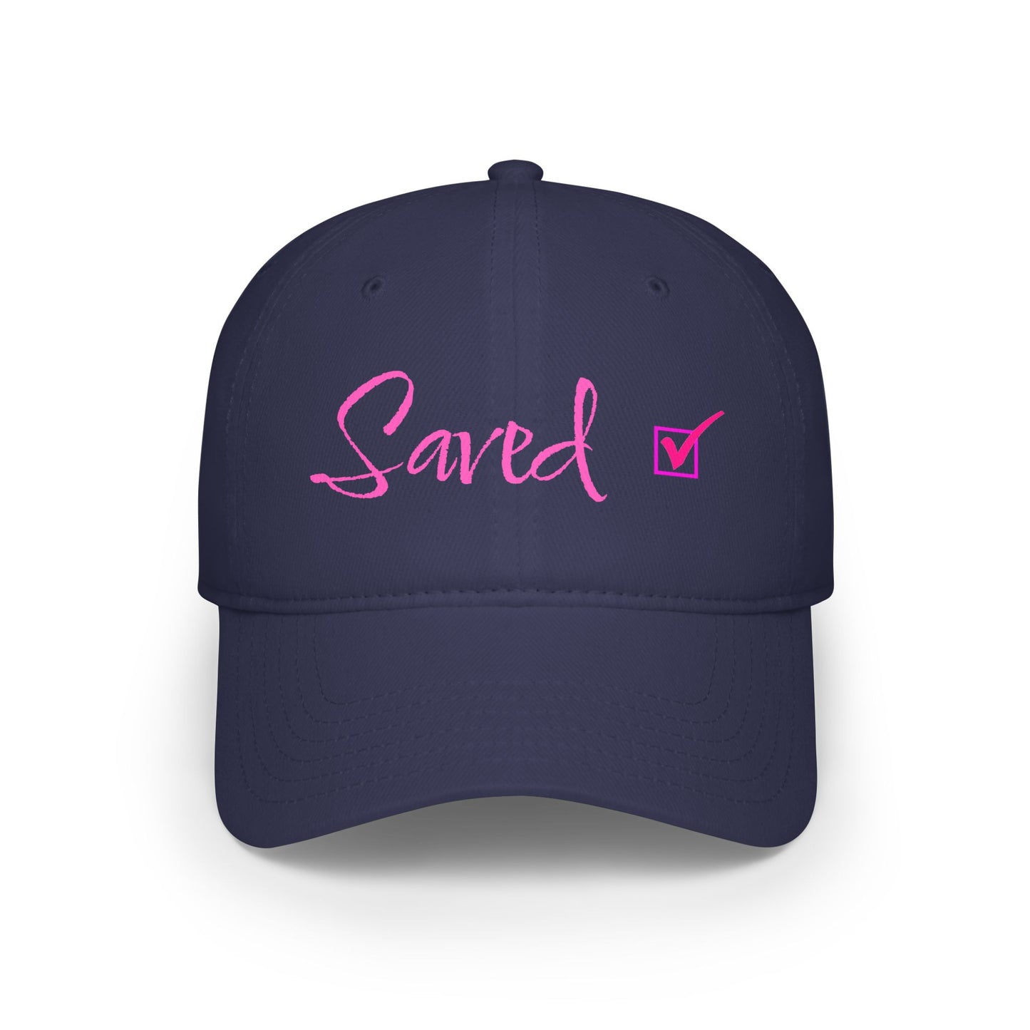 Saved - Pink - Low Profile Baseball Cap - Easter - Mother's Day - Father's Day - Easter 1
