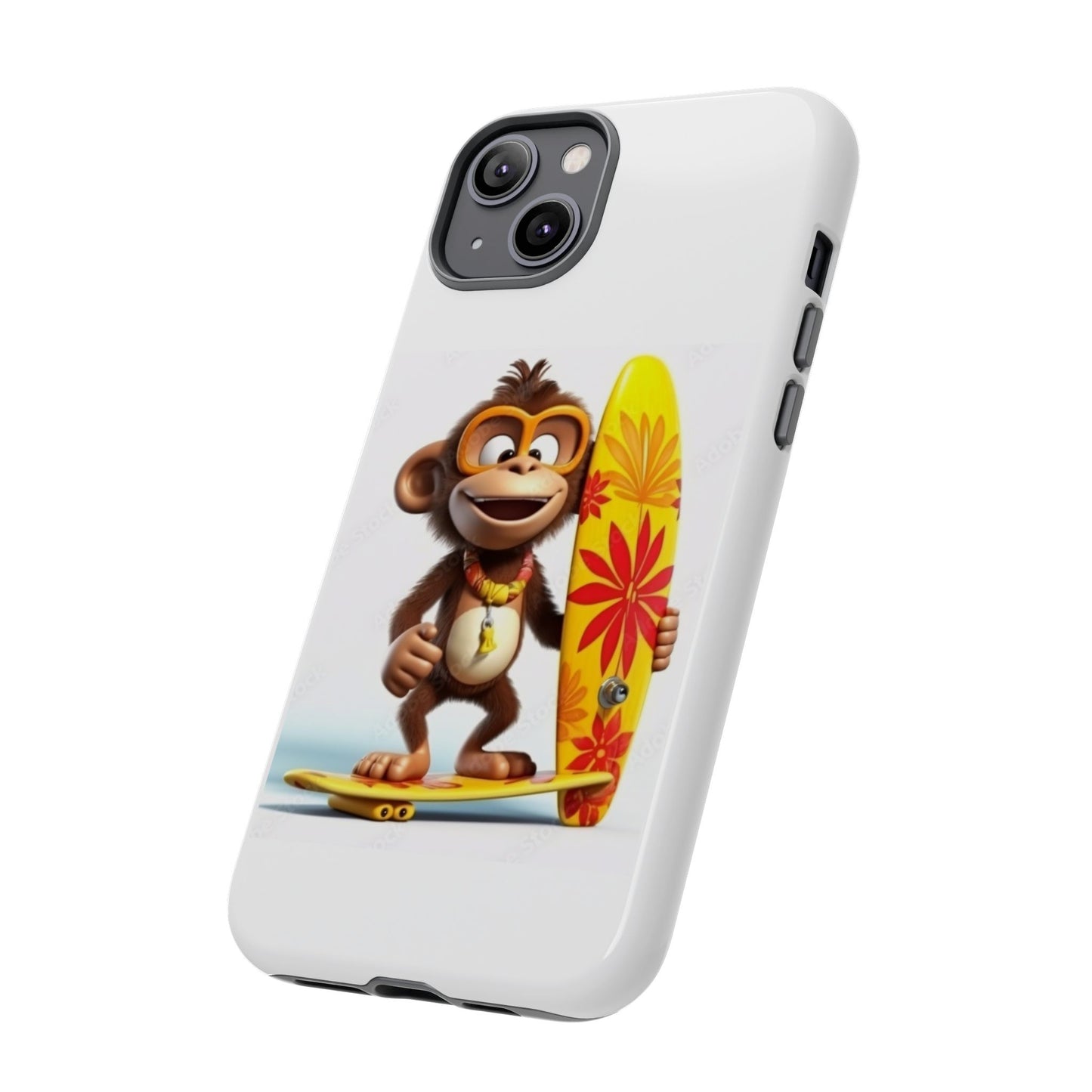 Surfer Monkey -Tough Whimsical Phone Cases