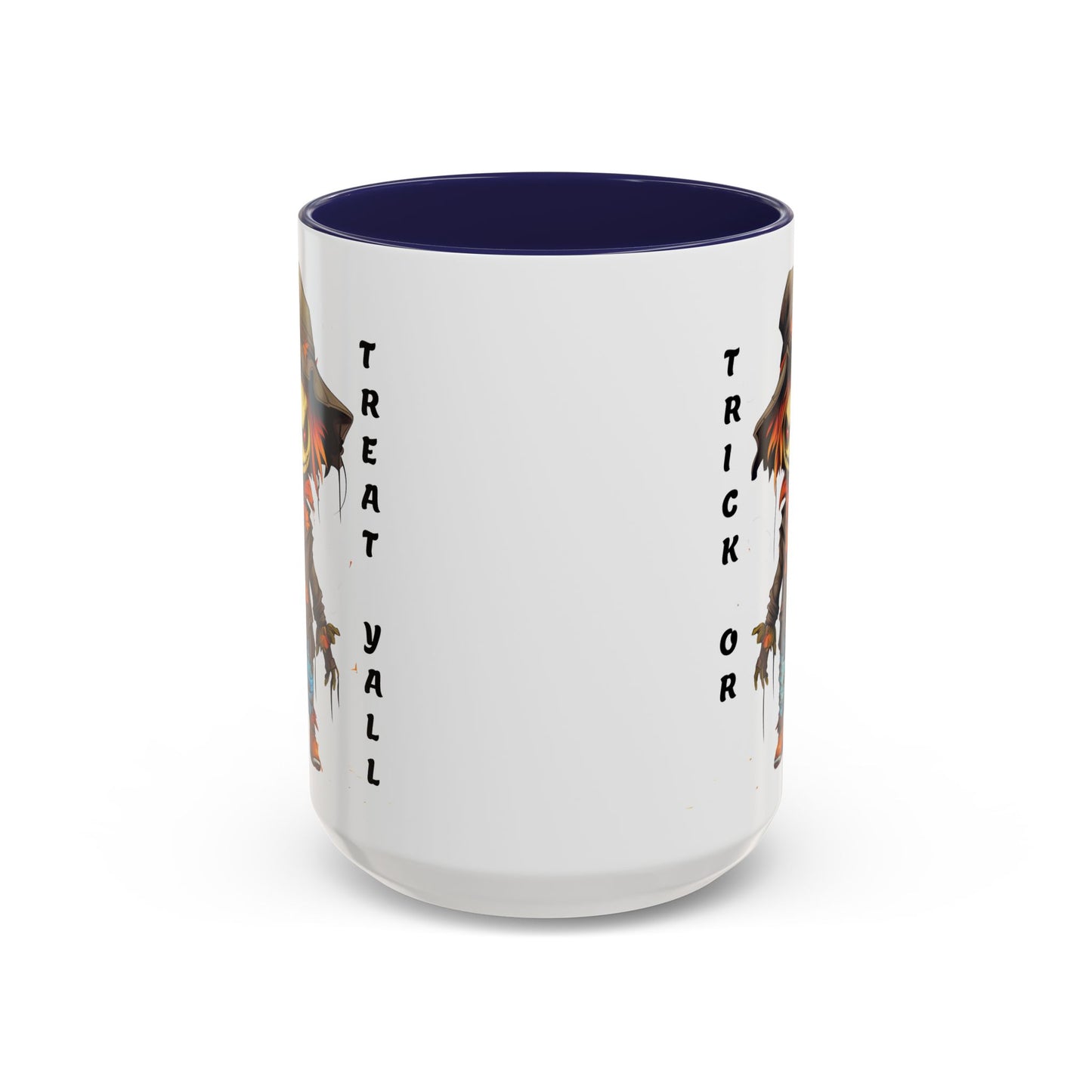 Trick or Treat Yall - Accent Coffee Mug (11, 15oz) - Halloween