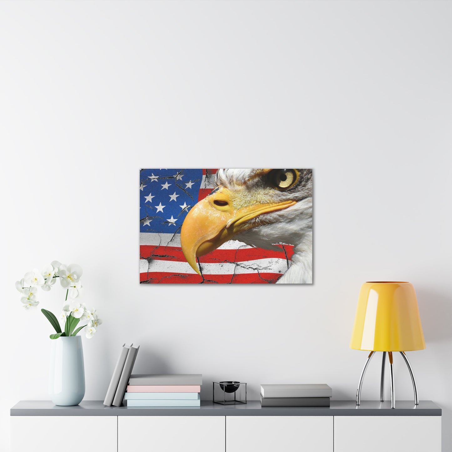 American Eagle - Canvas Stretched, 0.75" -  Military