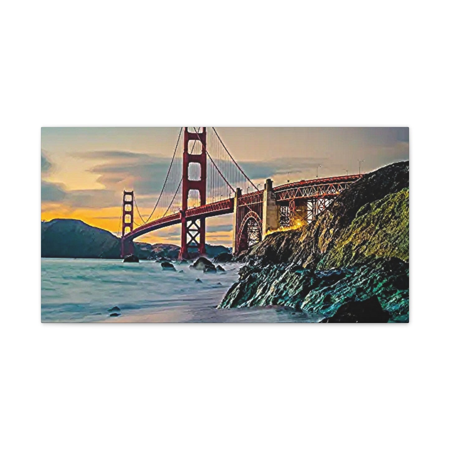 Golden Gate - Canvas Stretched, 0.75"