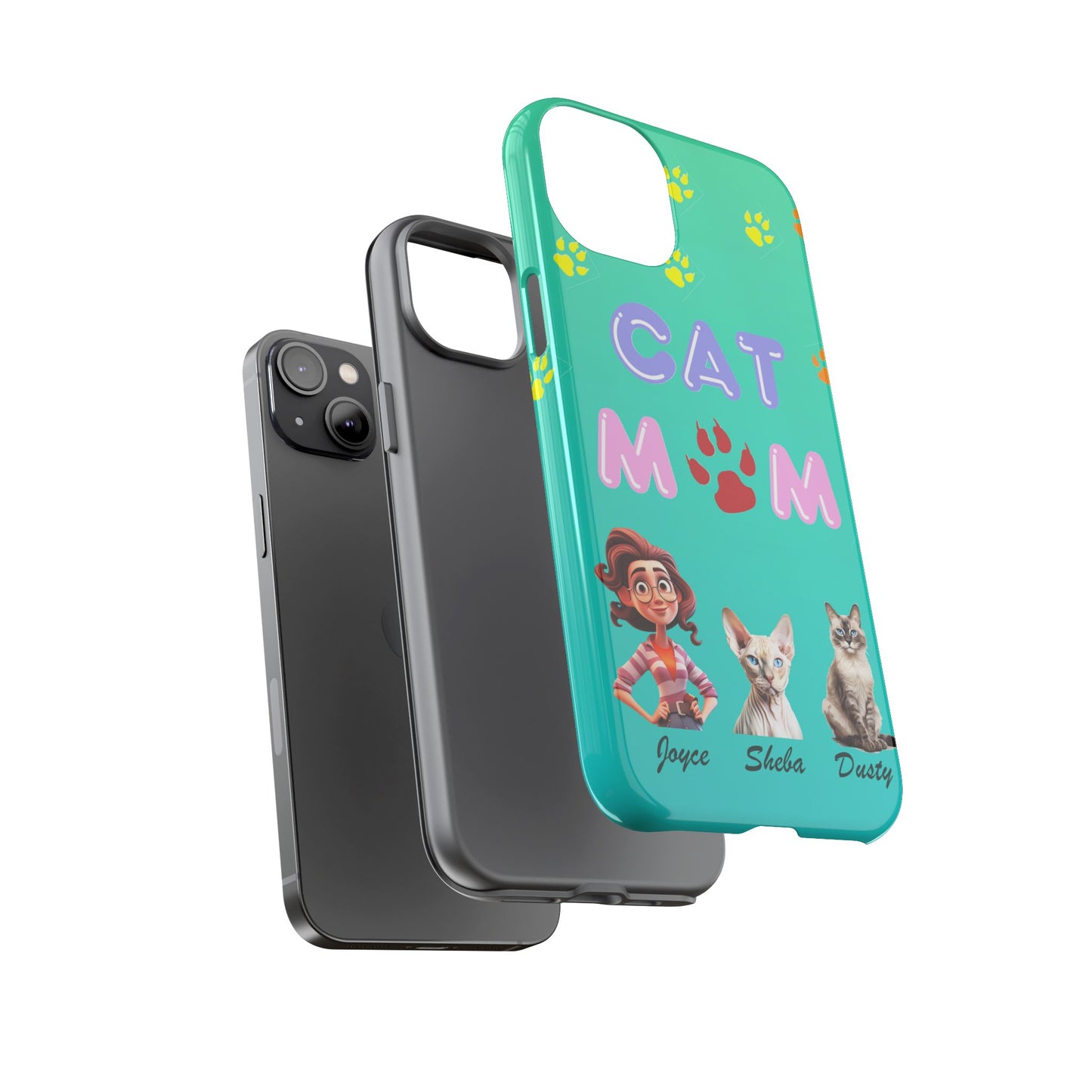 Cat Mom - Tough Cases - Mother's Day - Whimsical