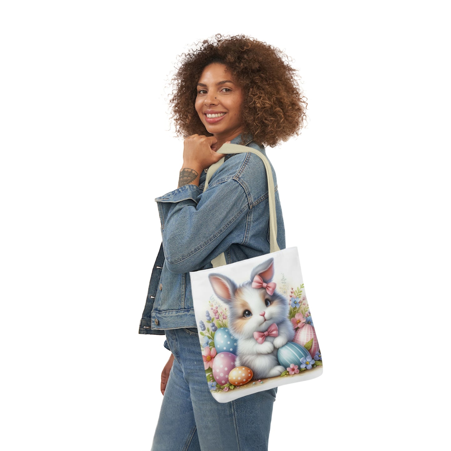 Easter - Canvas Tote Bag, 5-Color Straps -