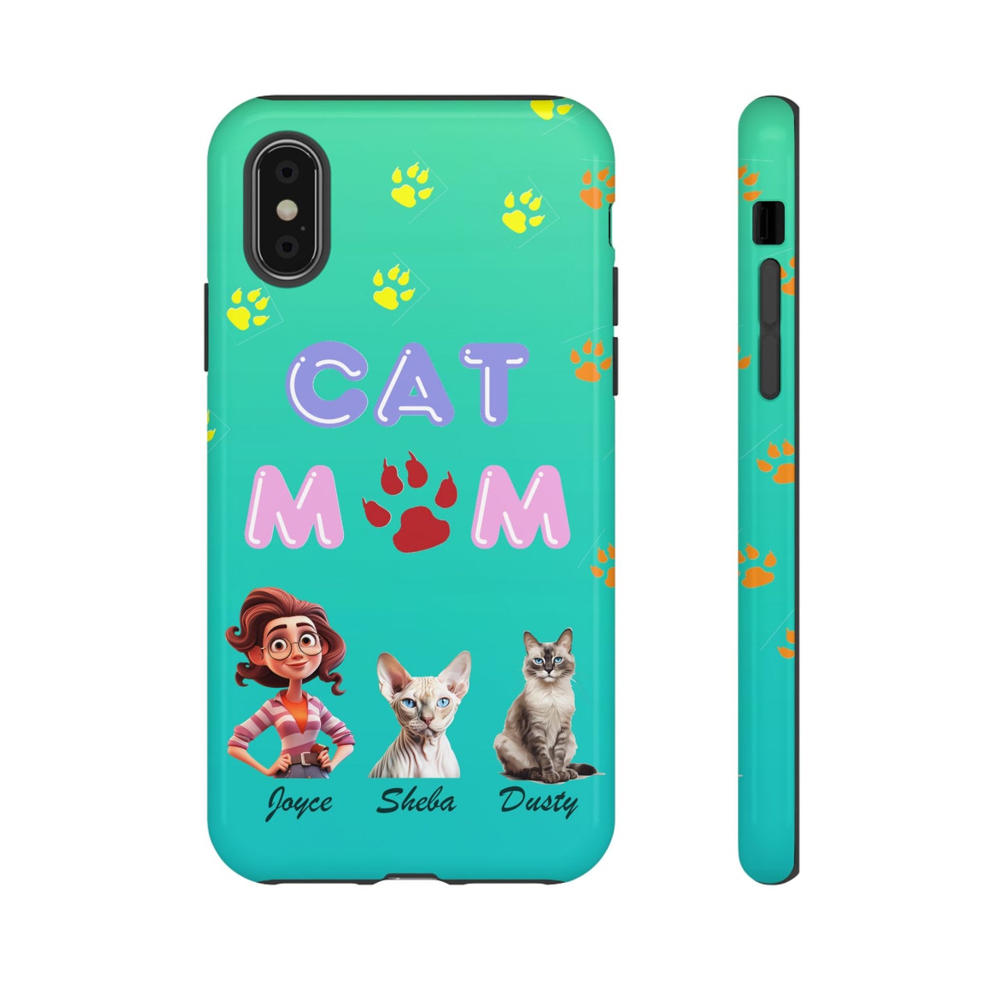 Cat Mom - Tough Cases - Mother's Day - Whimsical