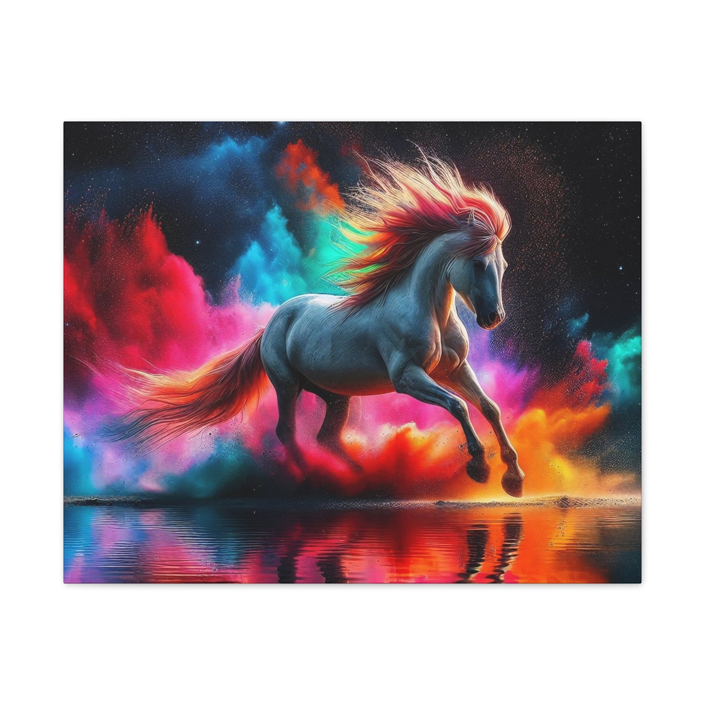 Colorful Horse - Canvas Stretched, 0.75"