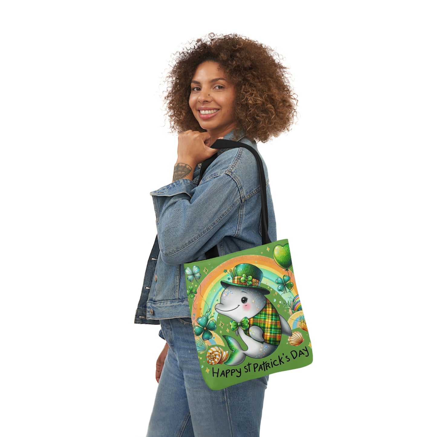 St. Patricks - Canvas Tote Bag, 5-Color Straps