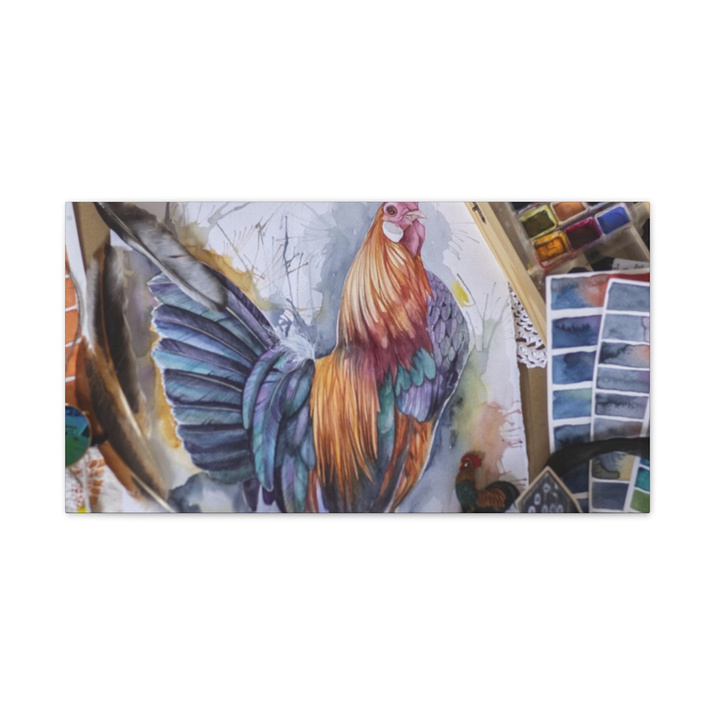 Rooster Art - Canvas Stretched, 0.75"