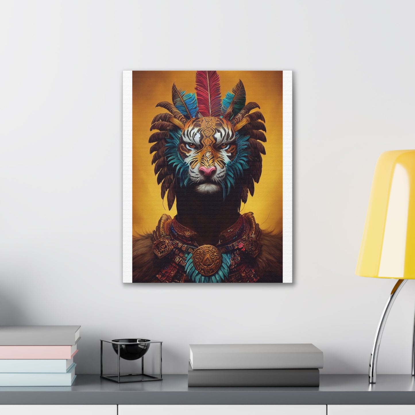 Lion Man - Canvas Stretched, 0.75"