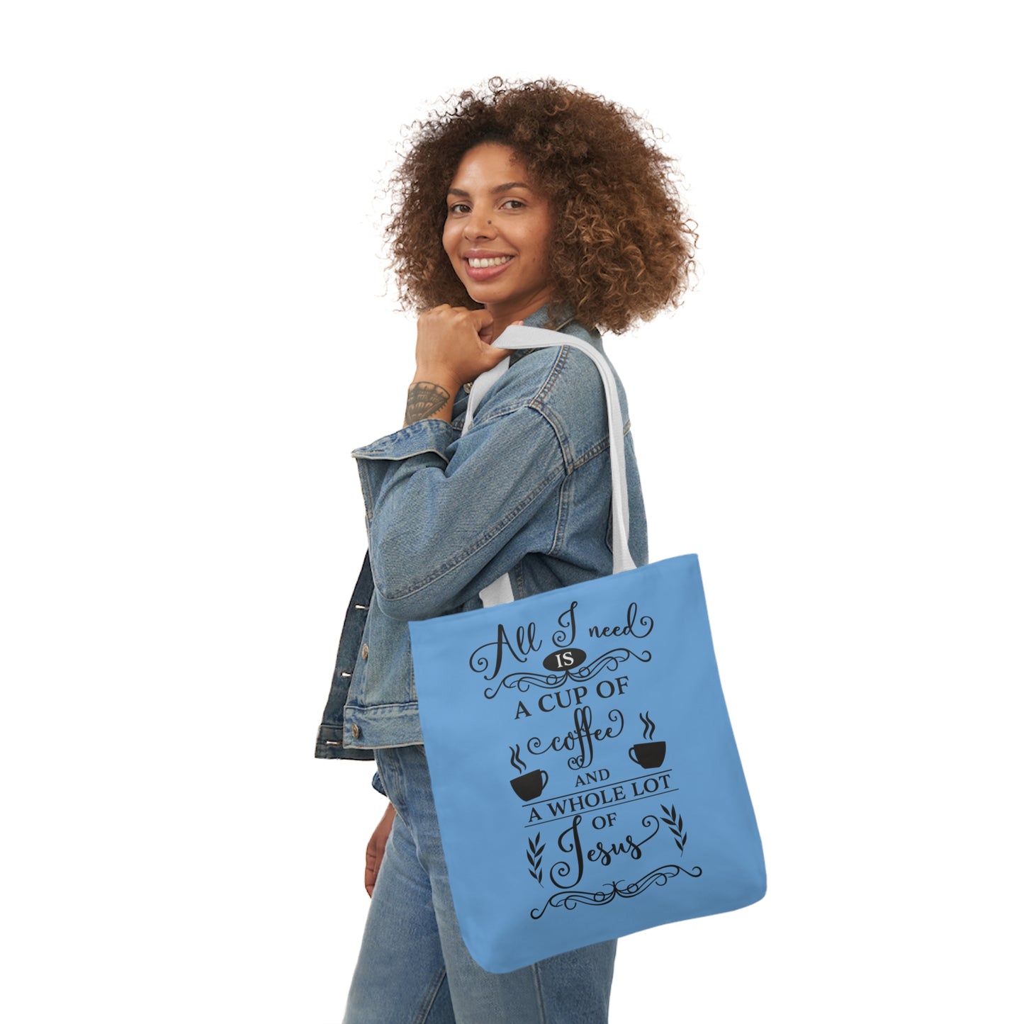 All I Need - Canvas Tote Bag, 5-Color Straps - Religion