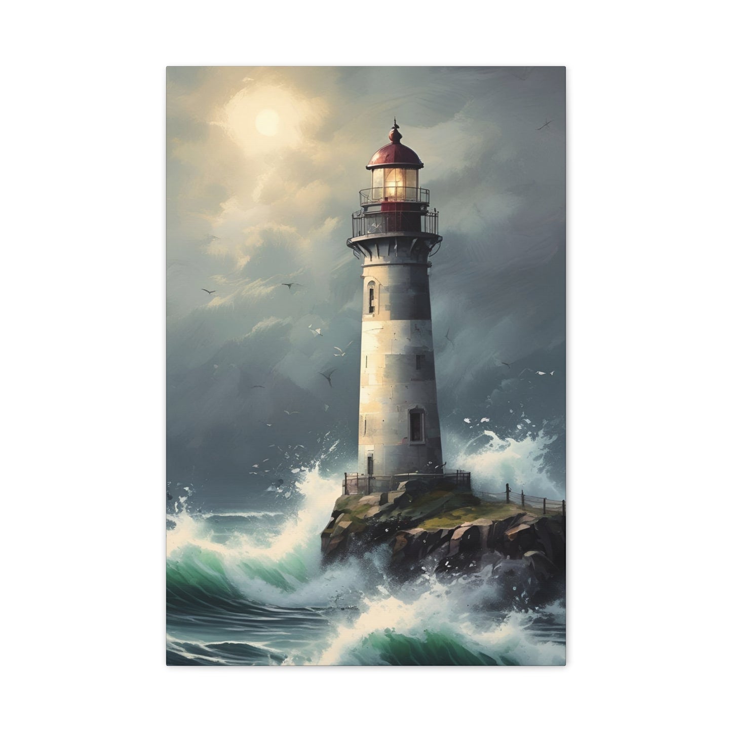 Light House - Canvas Stretched, 0.75"