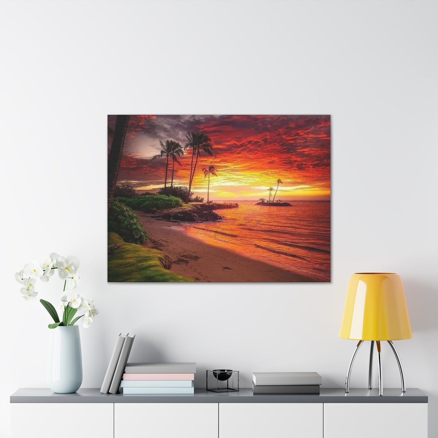 Sunset Island - Canvas Stretched, 0.75"