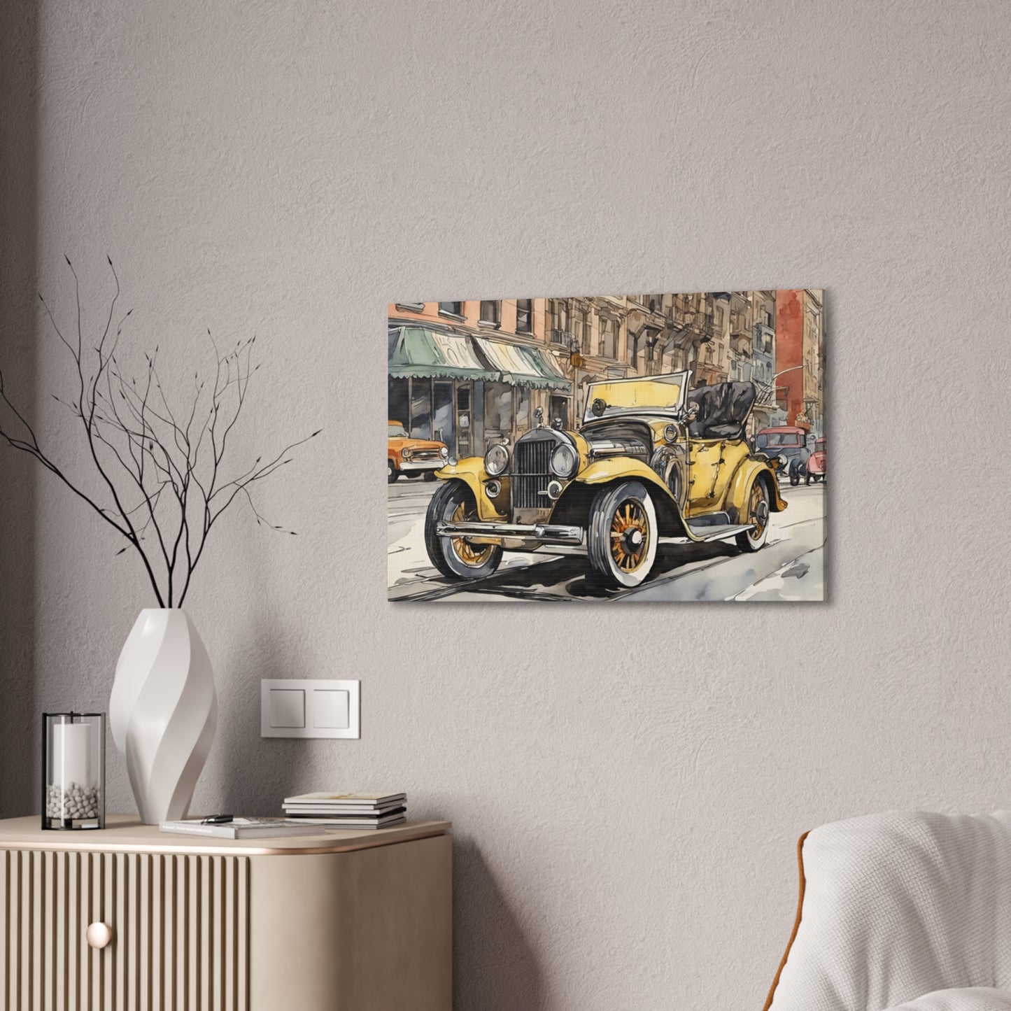 Antique Car - Canvas Stretched, 0.75" - Father's Day