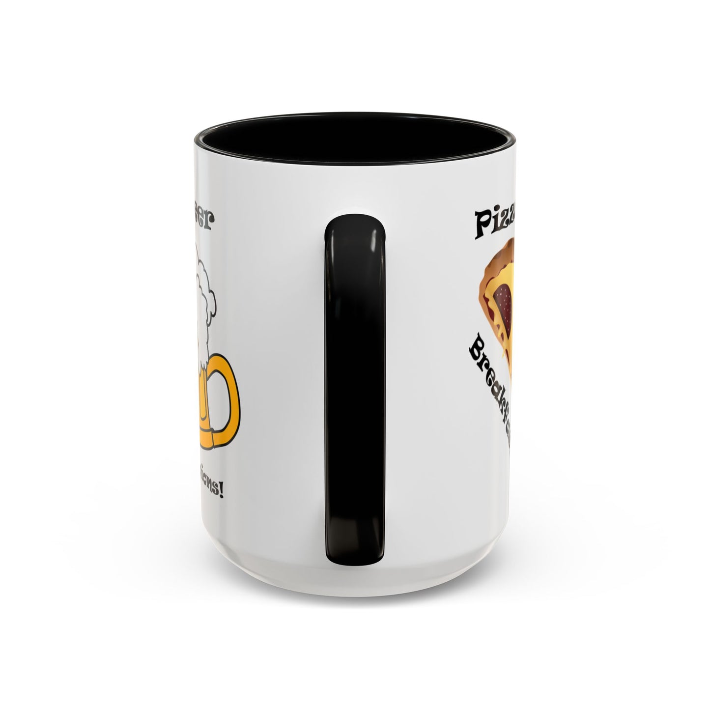 Pizza and Beer - Accent Coffee Mug (11, 15oz)