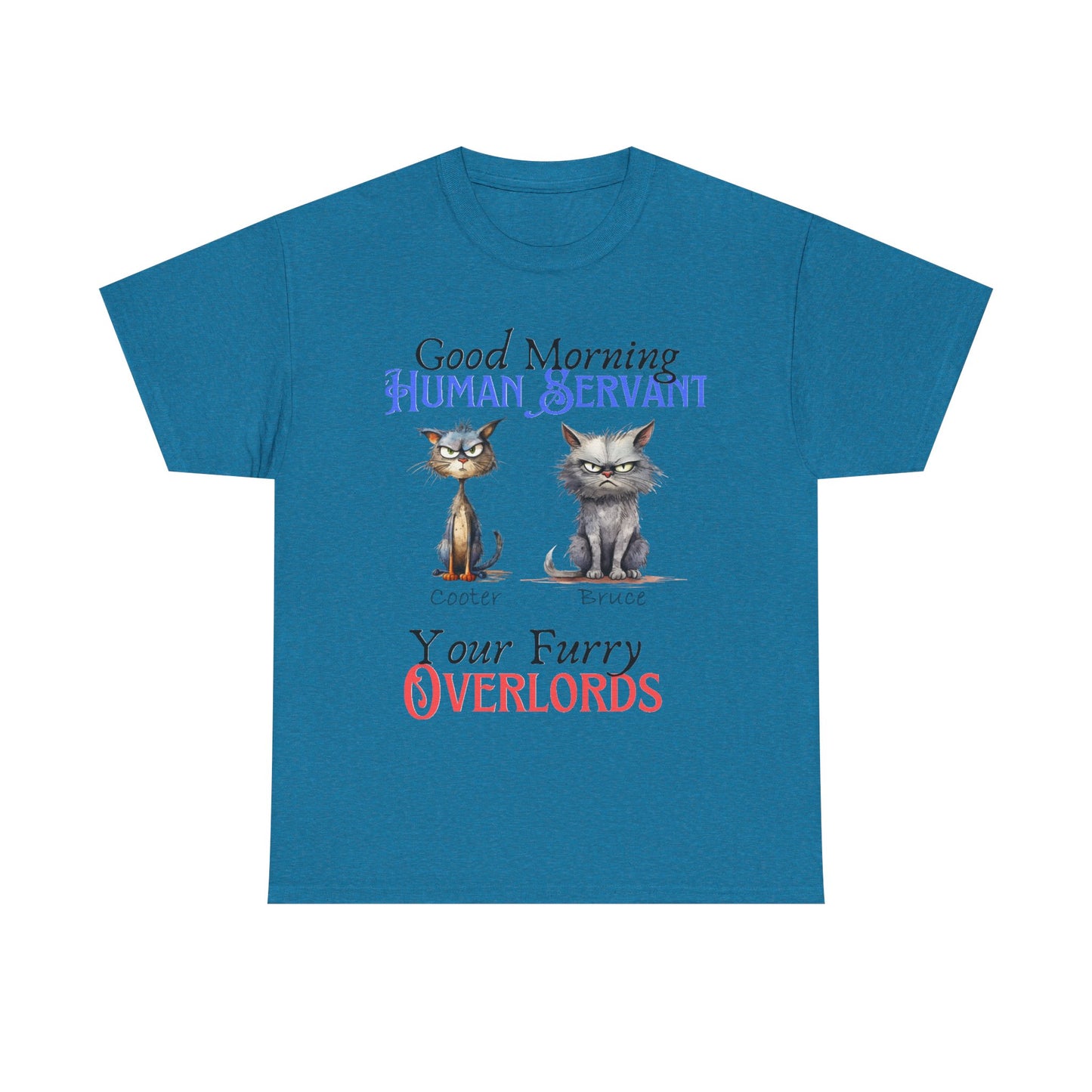 Furry Overlord - Personalized - Unisex Heavy Cotton Tee - Mother's Day - Father's Day - T-Shirts