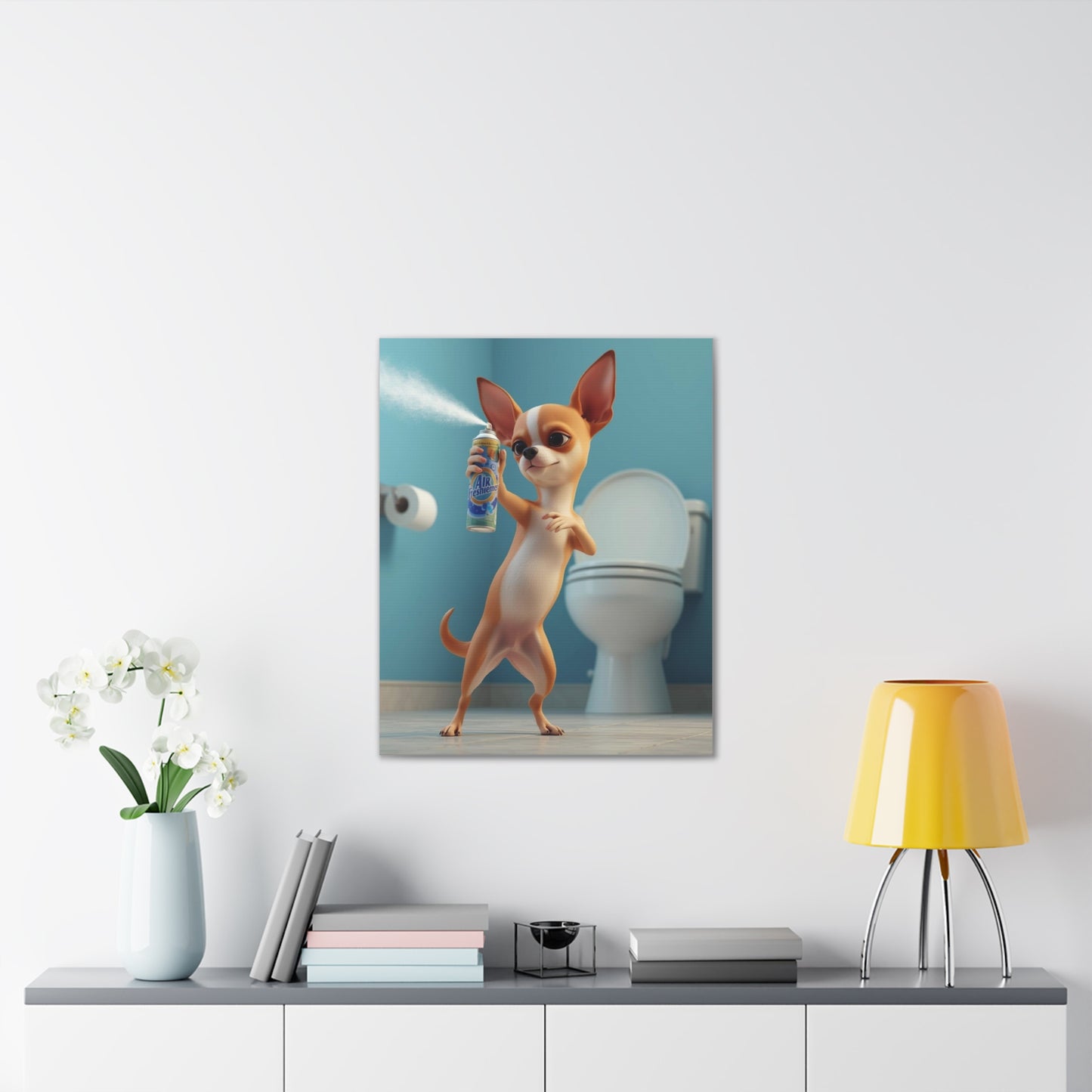 Chihuahua - Canvas Stretched, 0.75" - Wall art 2026 - Bathroom Humor
