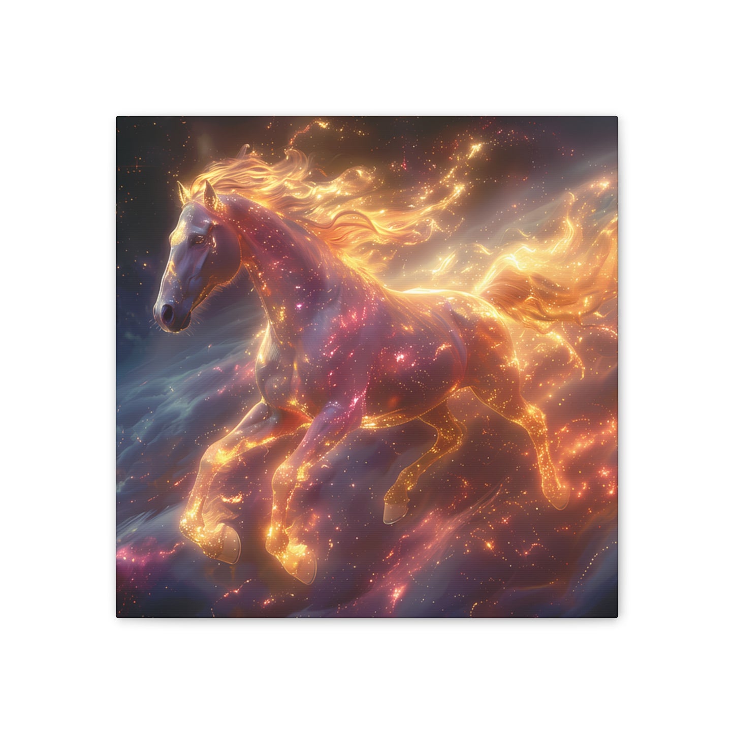 Flaming Horse - Canvas Stretched, 0.75"