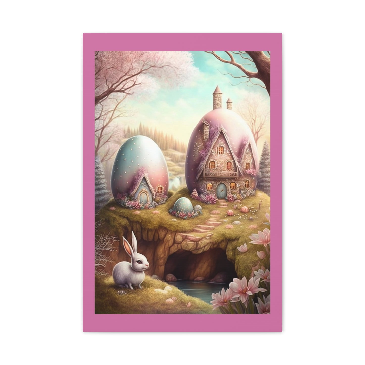 Bunny Hut - Canvas Stretched, 0.75" - Easter