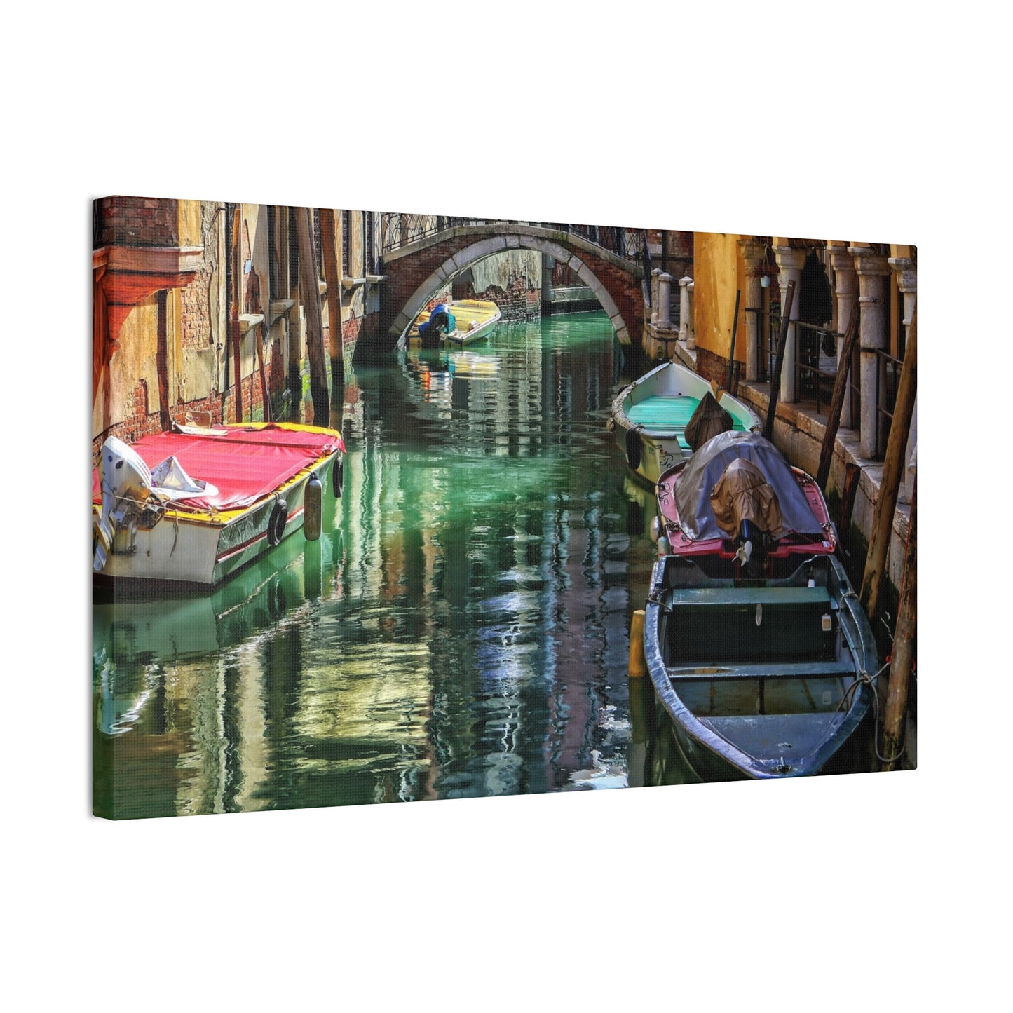 a-Venice Canal 1 - Canvas Stretched, 0.75"