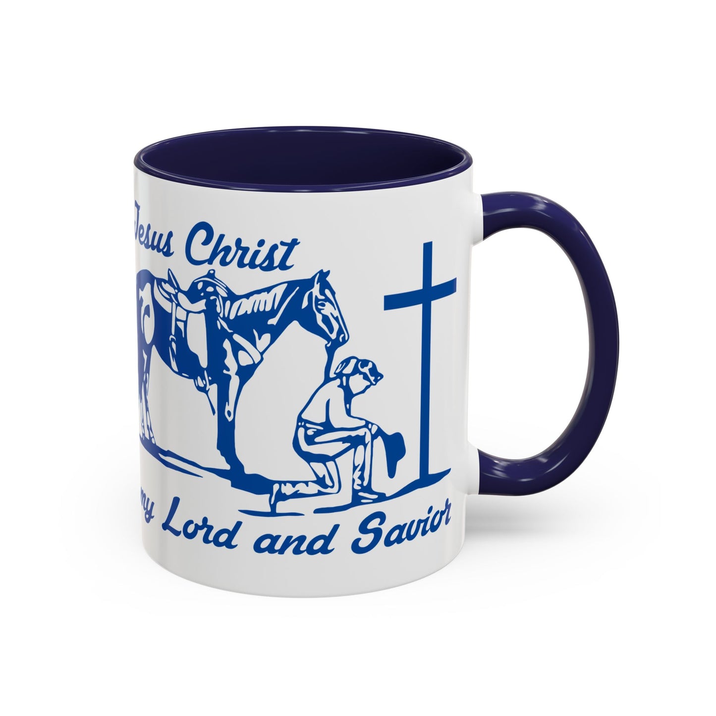 Lord and Savior - Accent Coffee Mug (11, 15oz) - Easter - Mother's Day - Father's Day