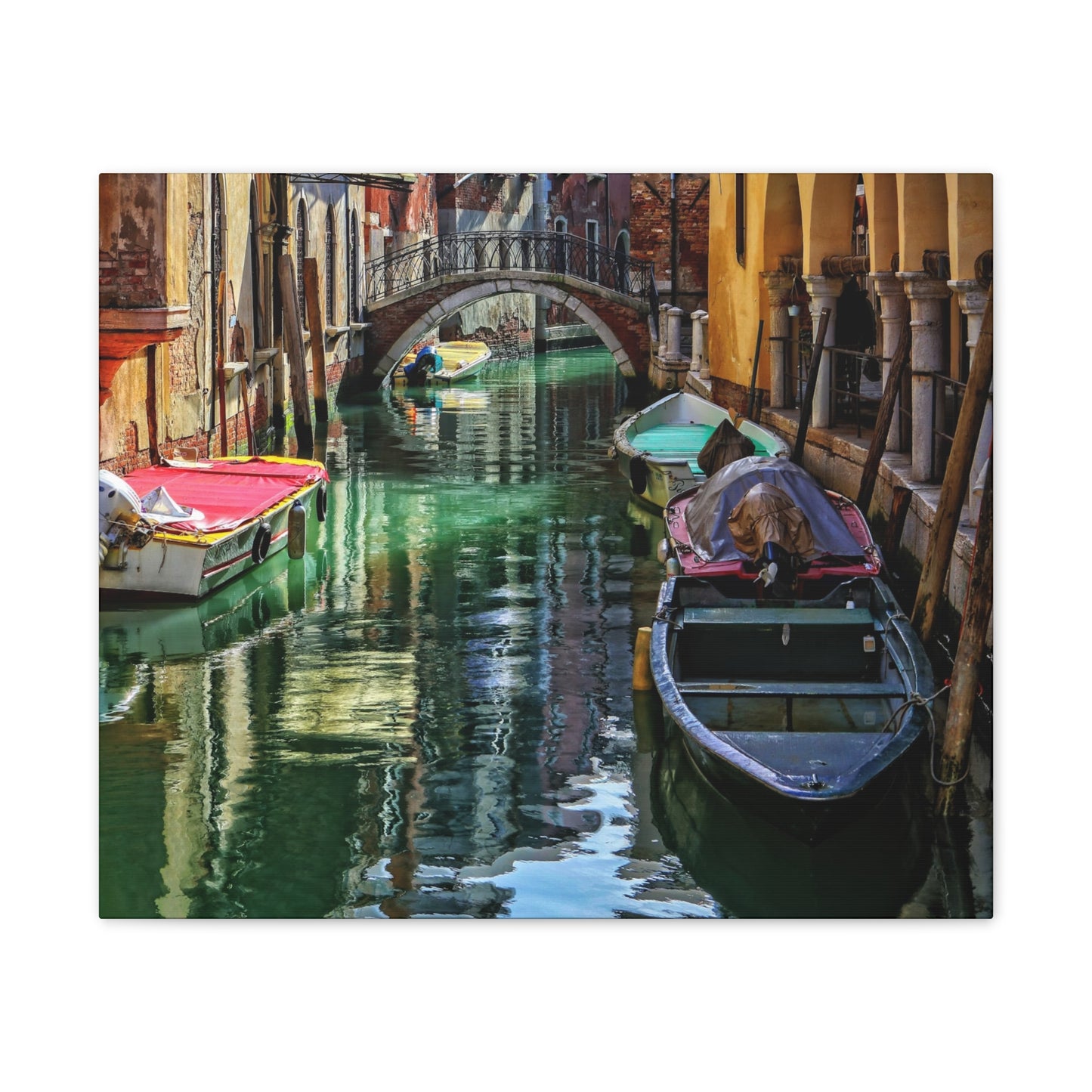 a-Venice Canal 1 - Canvas Stretched, 0.75"