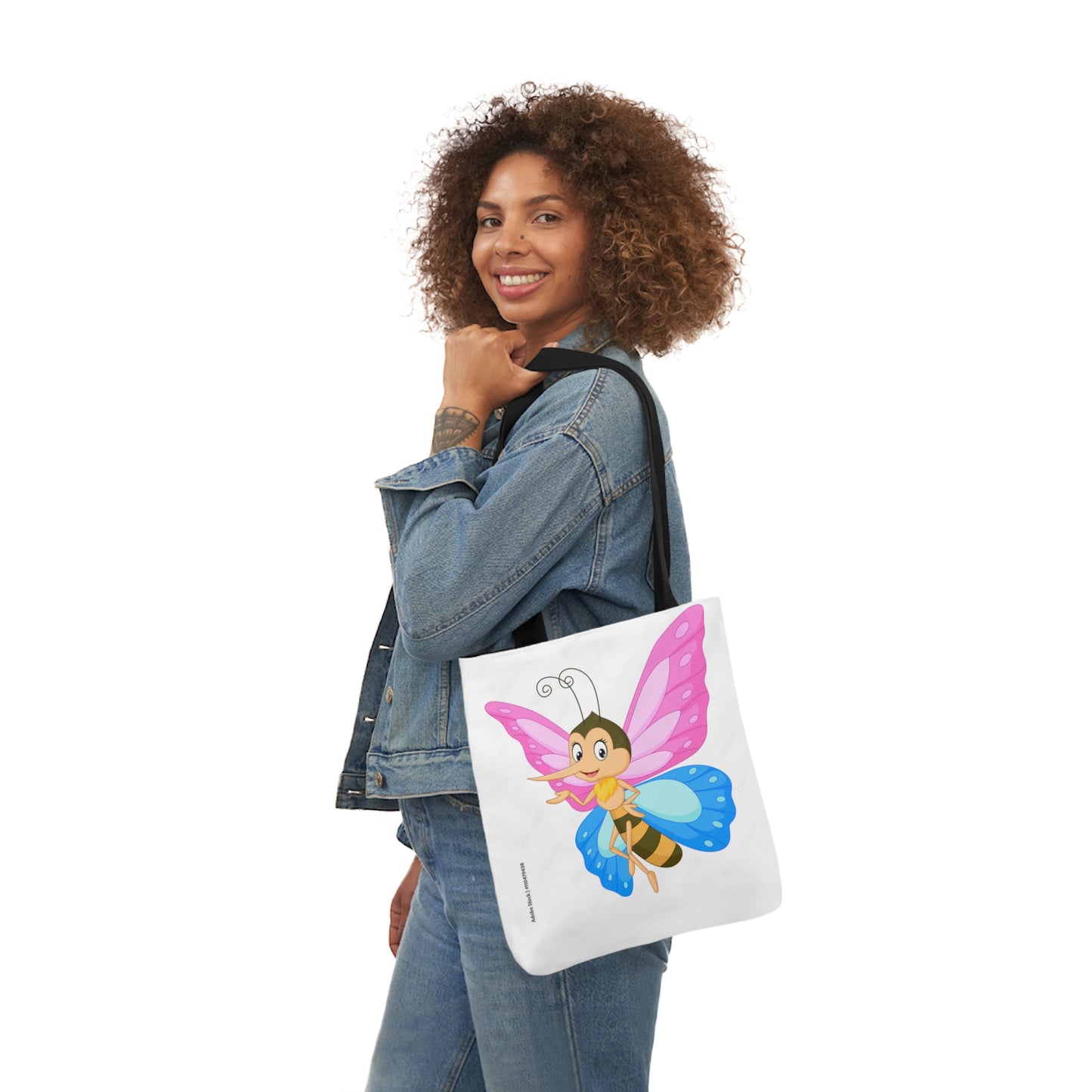 Fairy Bug - Canvas Tote Bag, 5-Color Straps