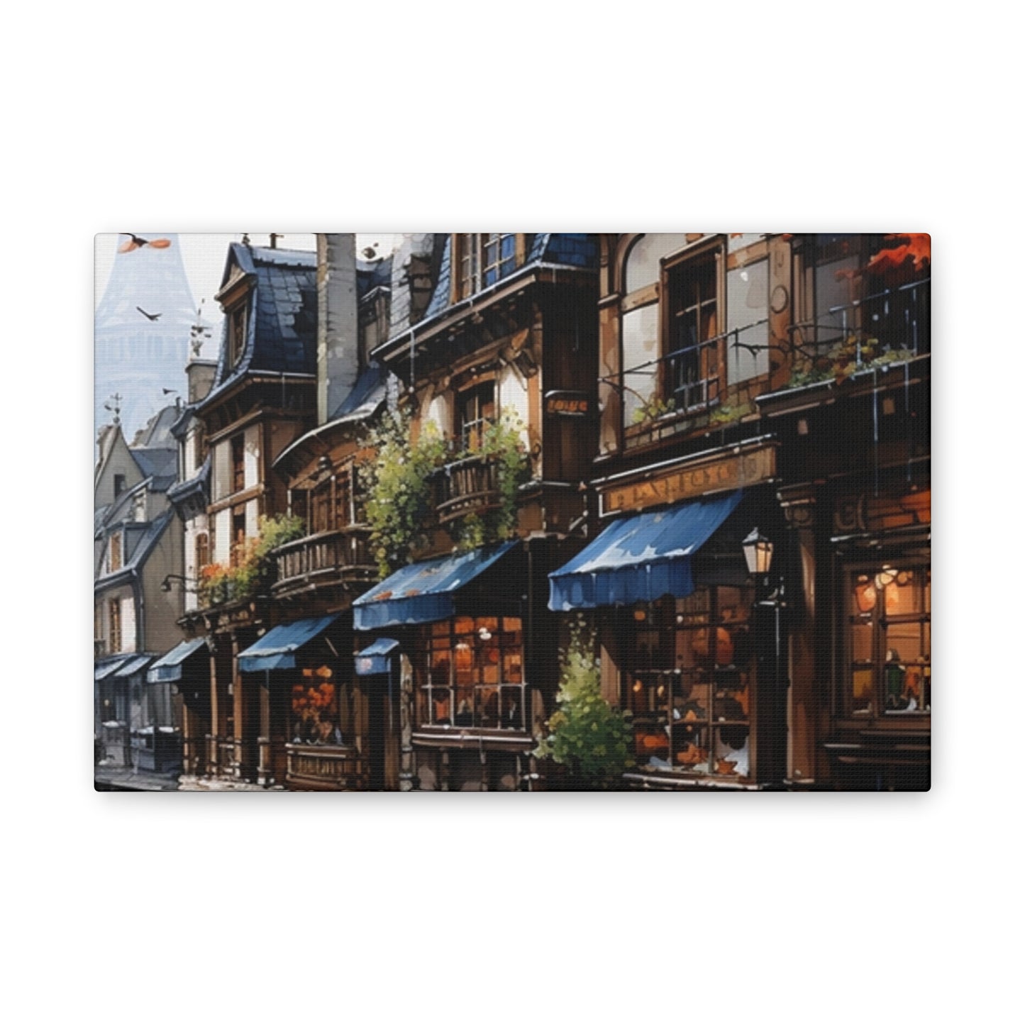 Store Fronts - Canvas Stretched, 0.75"