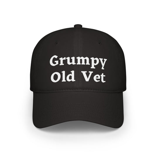 Grumpy Old Vet - Low Profile Ball Cap - Veterans - Father's Day