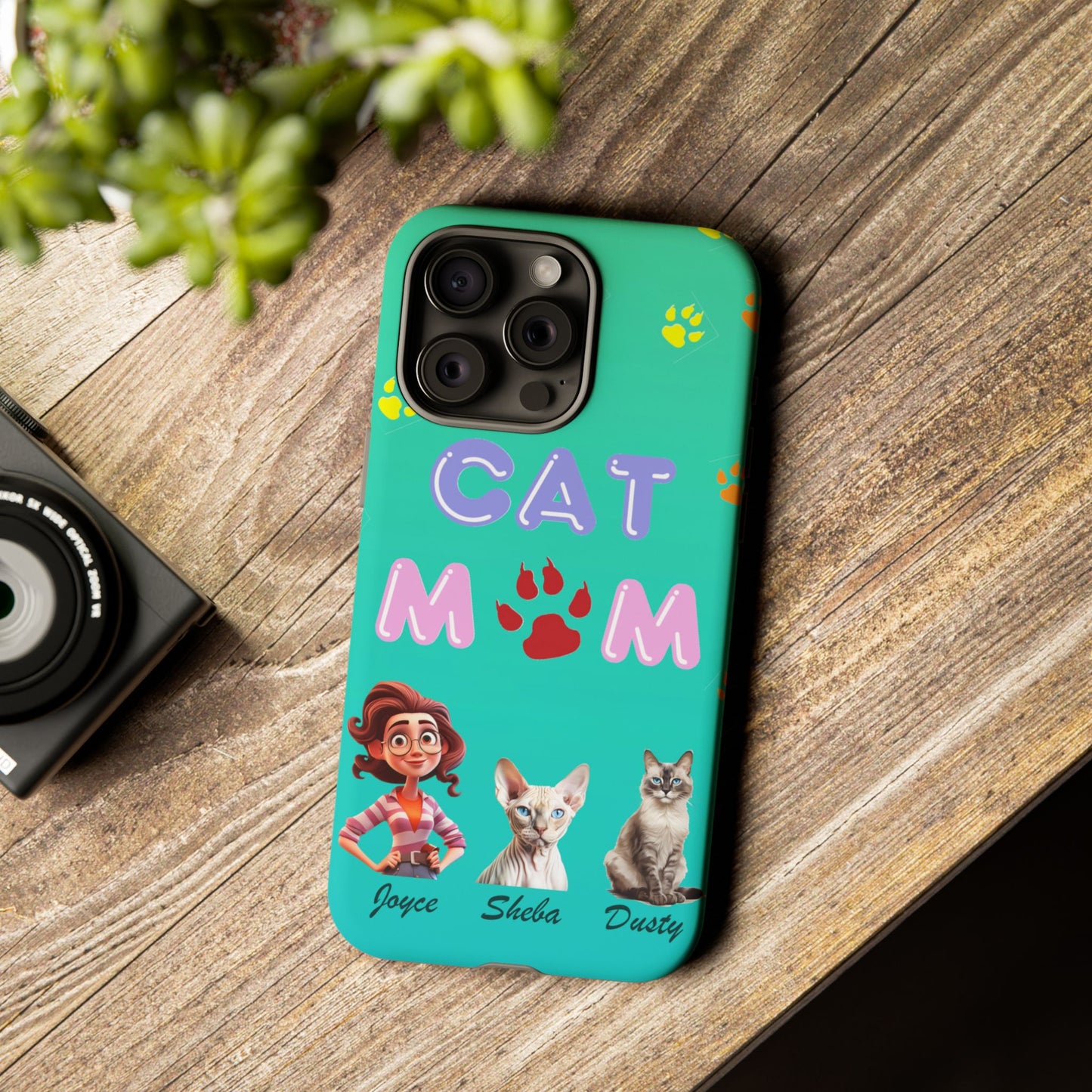 Cat Mom - Tough Cases - Mother's Day - Whimsical